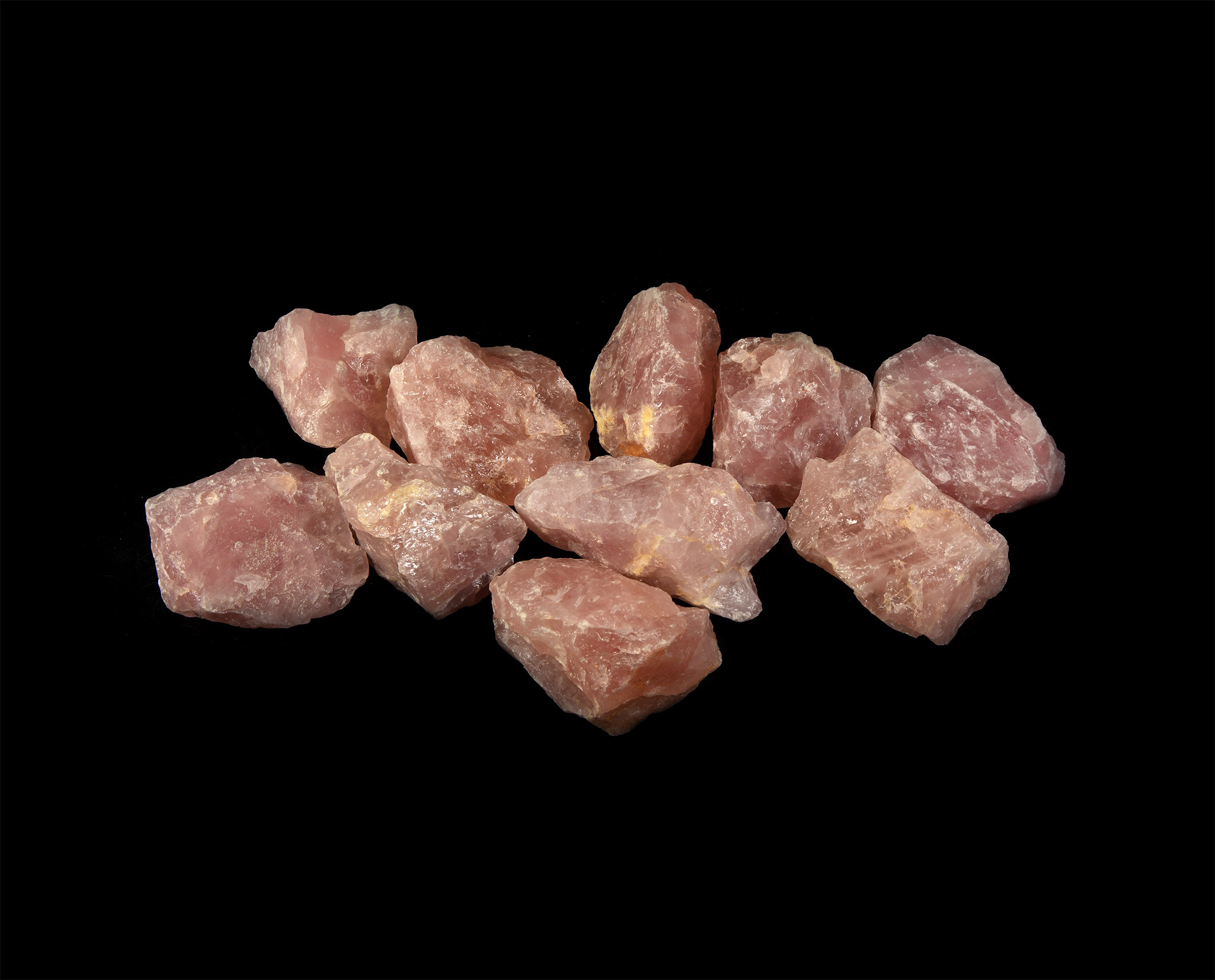 Large Rose Quartz Mineral Specimens