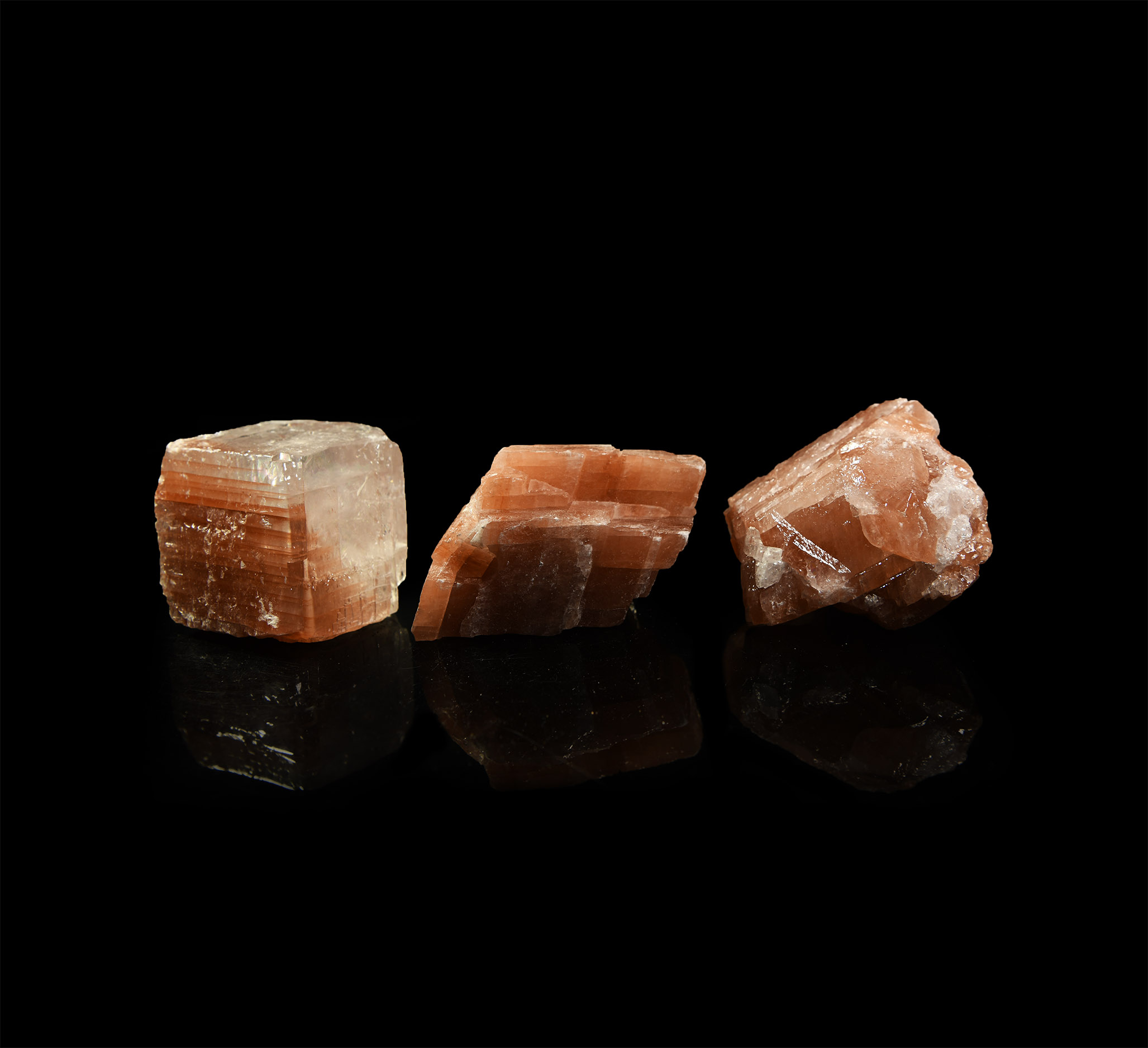 Large Honey Calcite Mineral Specimen Collection
