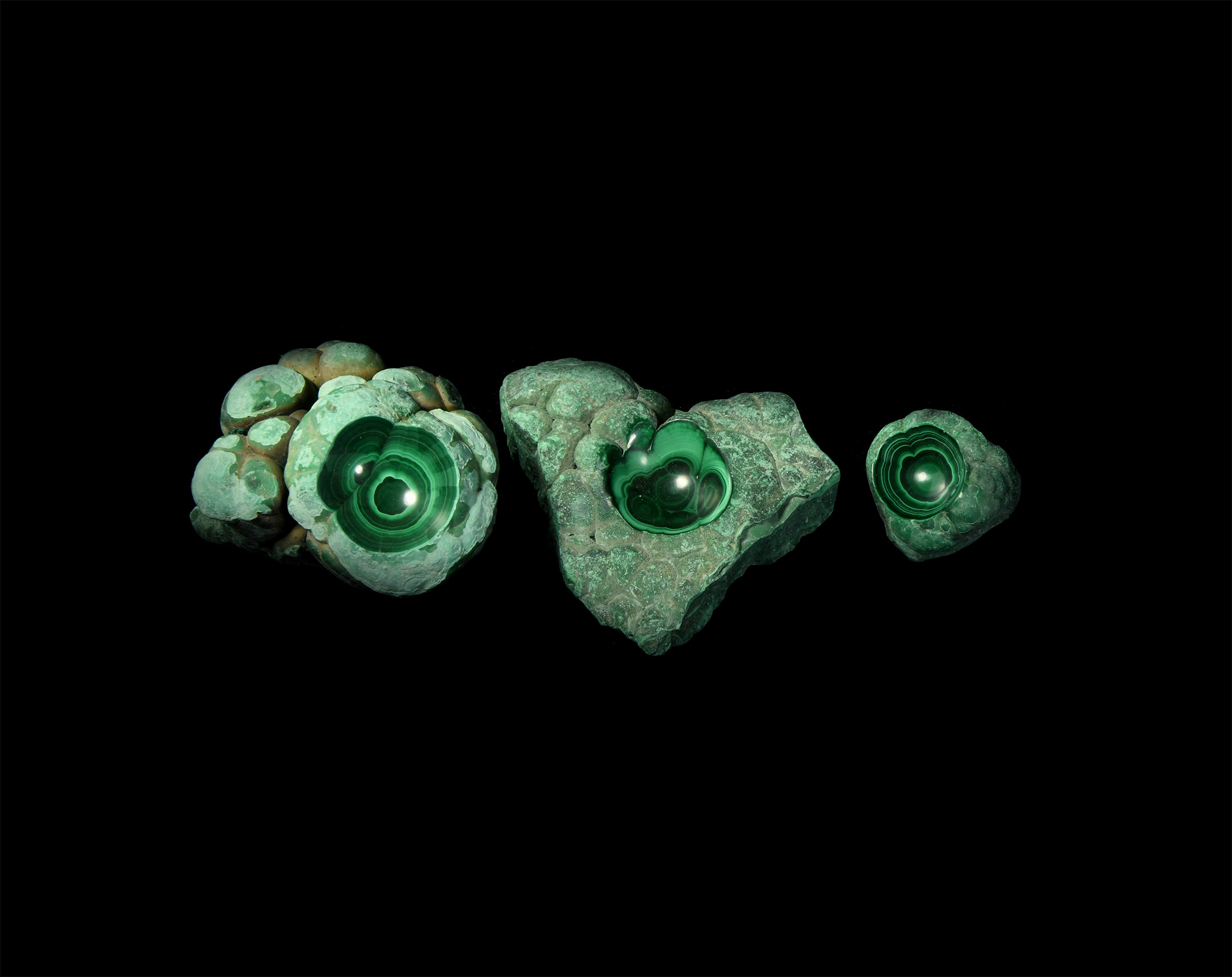 Congo Malachite Mineral Specimen Group