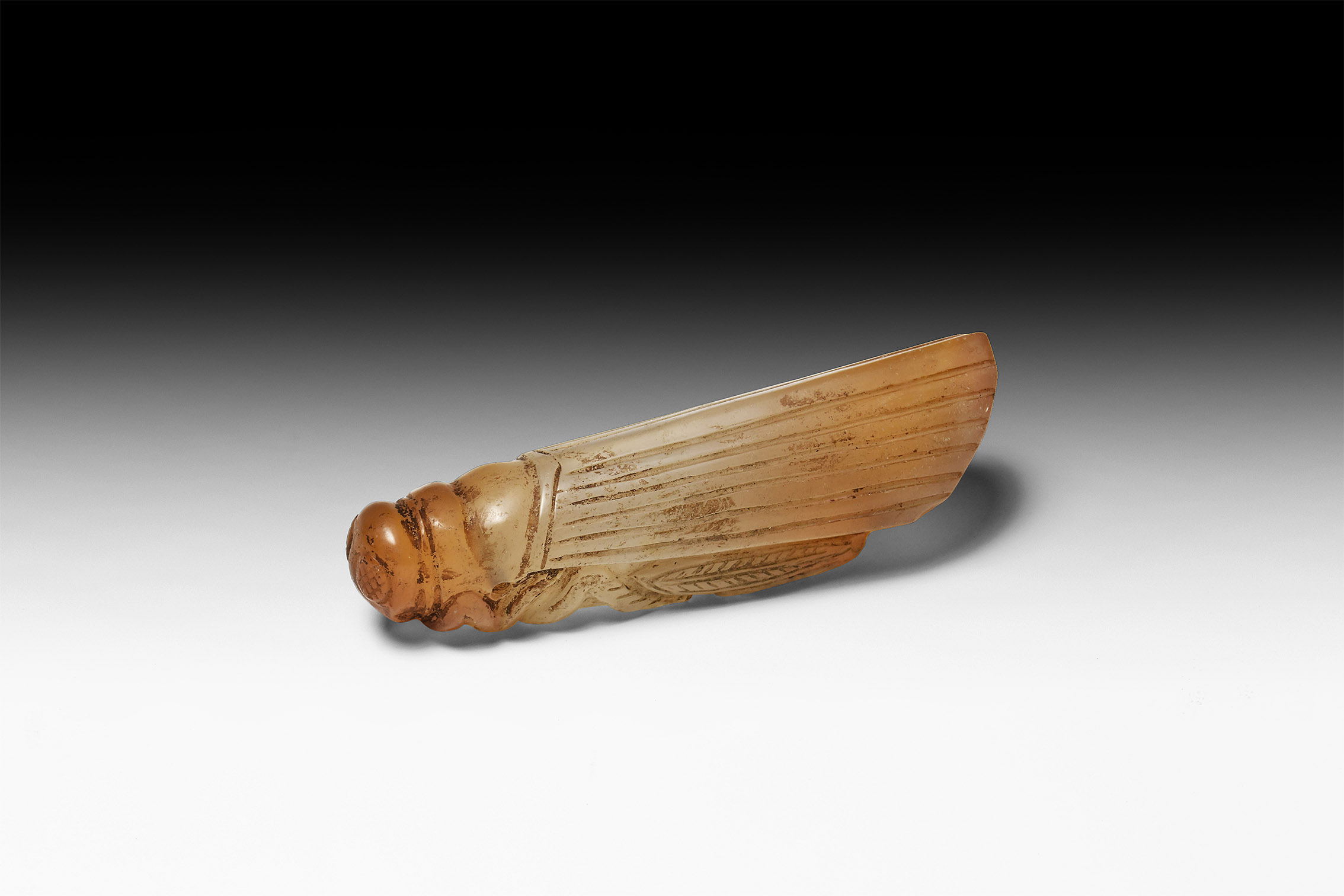 Roman Carnelian Grasshopper Amulet