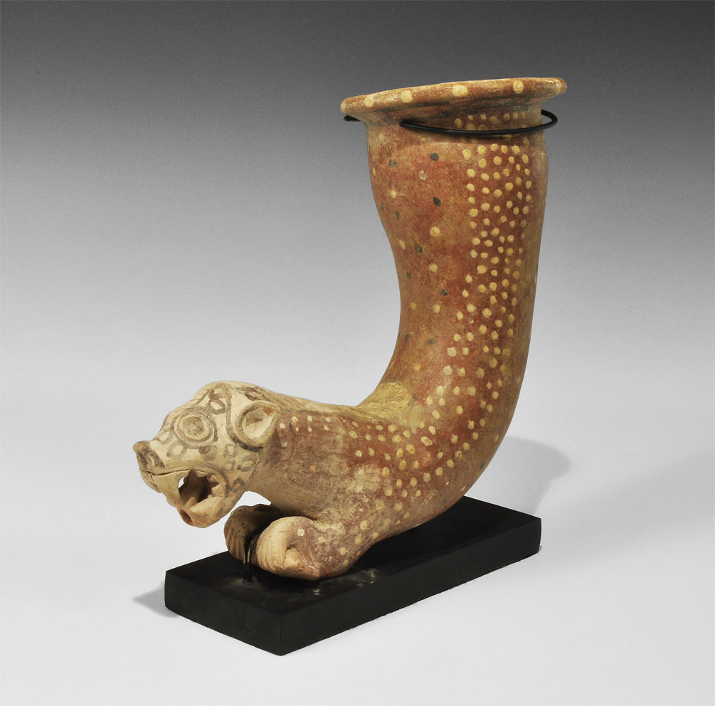 Near Eastern Bactrian Ceramic Rhyton