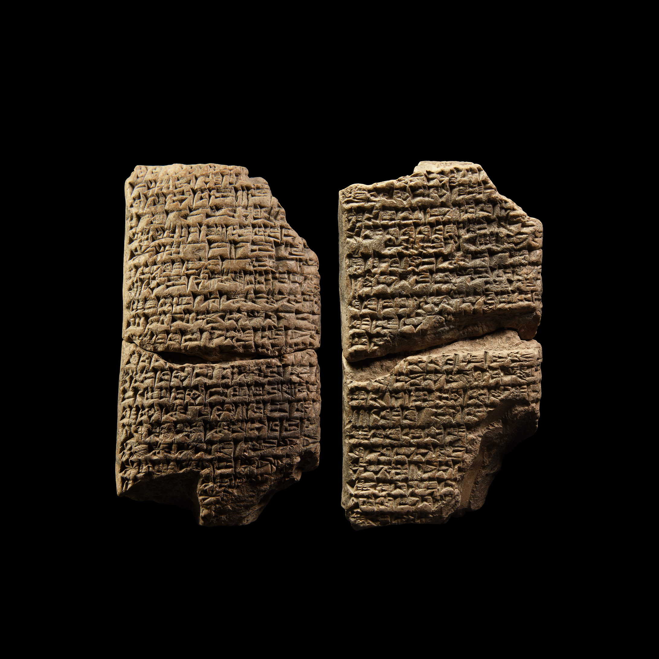 Western Asiatic Sumerian Cuneiform Tablet with Royal Hymn by Enhedu'anna, a Daughter of the Great King Sargon of Akkad