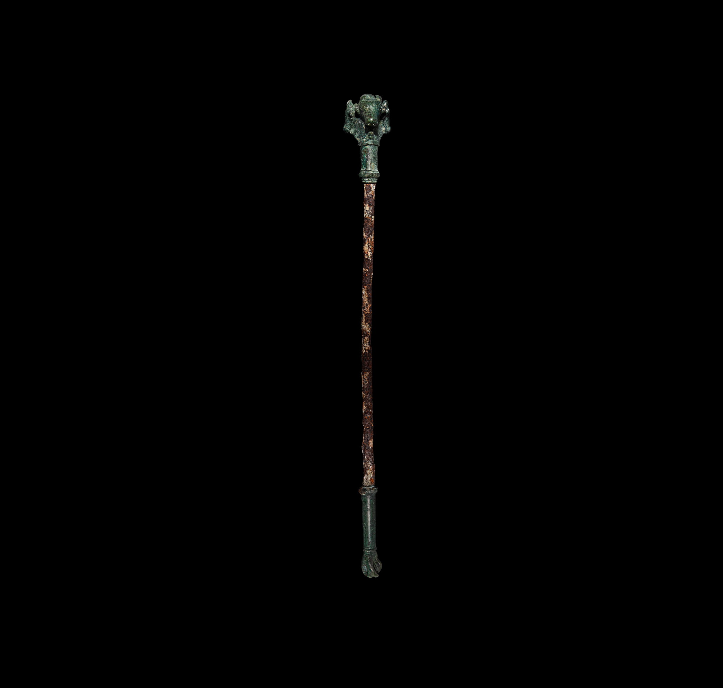 Hellenistic Sceptre with Bull Heads - Lot No. 0598