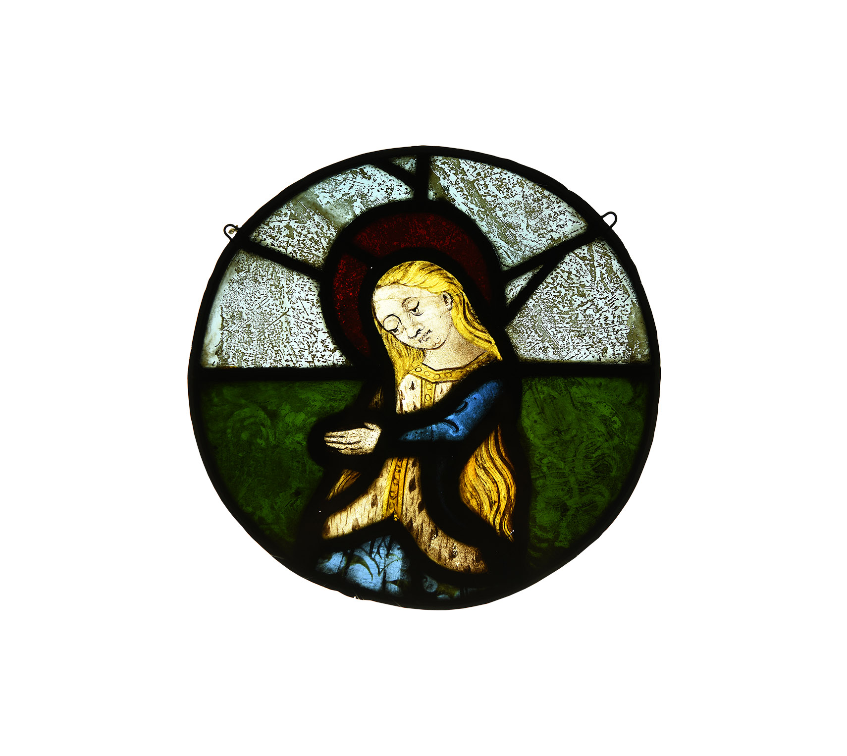 Medieval Mary Magdalene Stained Glass Roundel