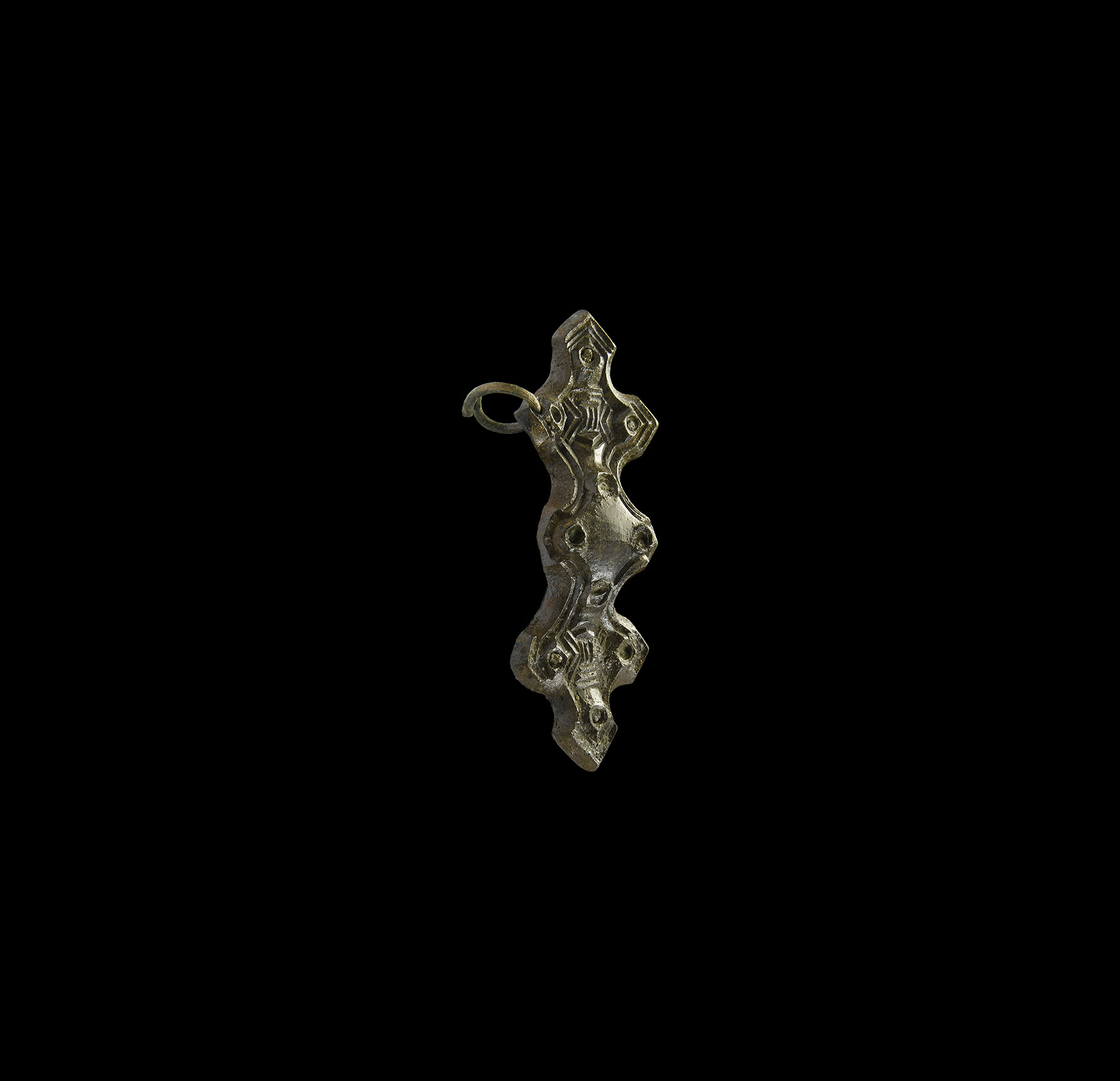 Scandinavian Viking Equal-Arm Brooch