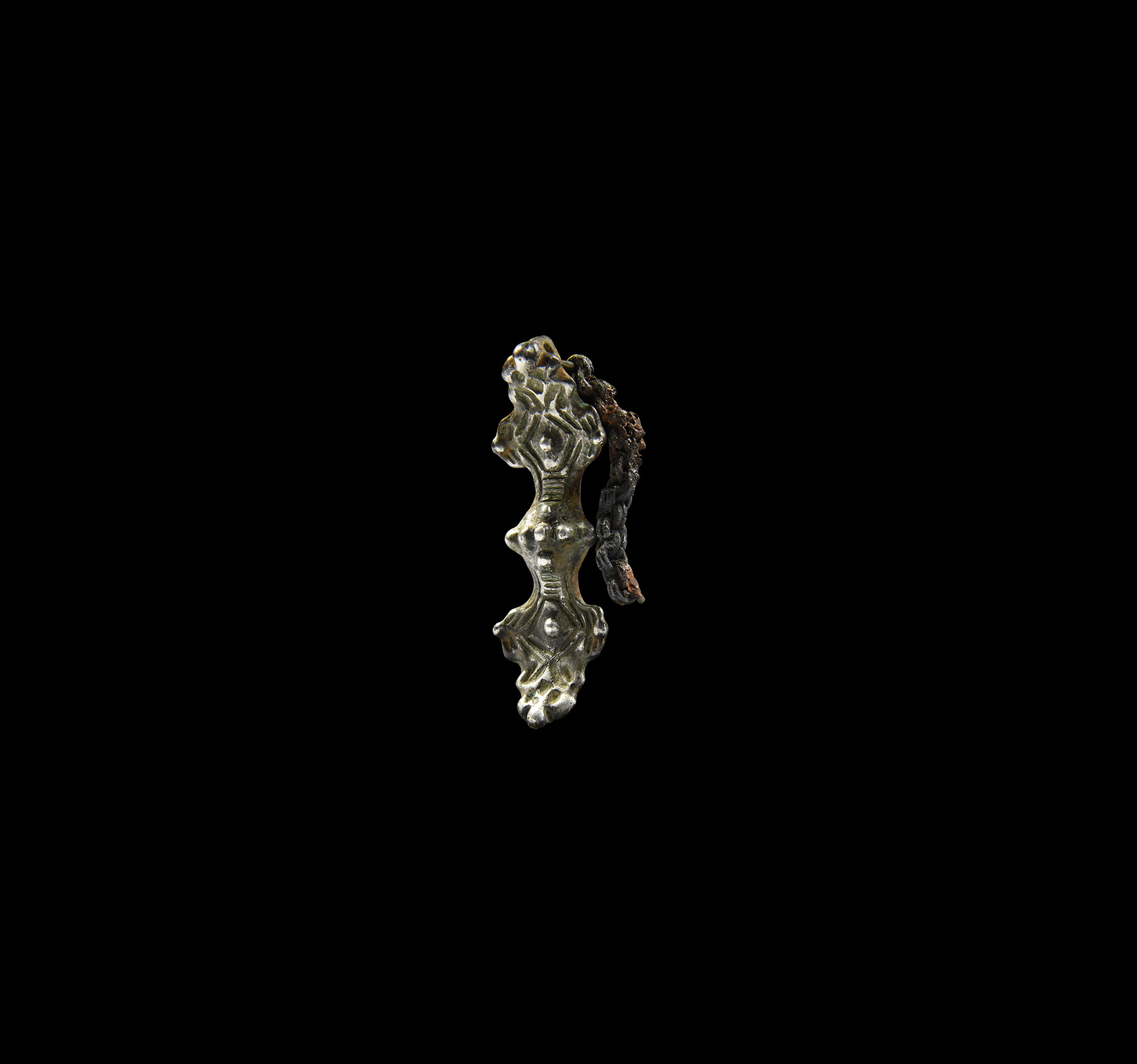 Scandinavian Viking Silver Equal-Arm Brooch
