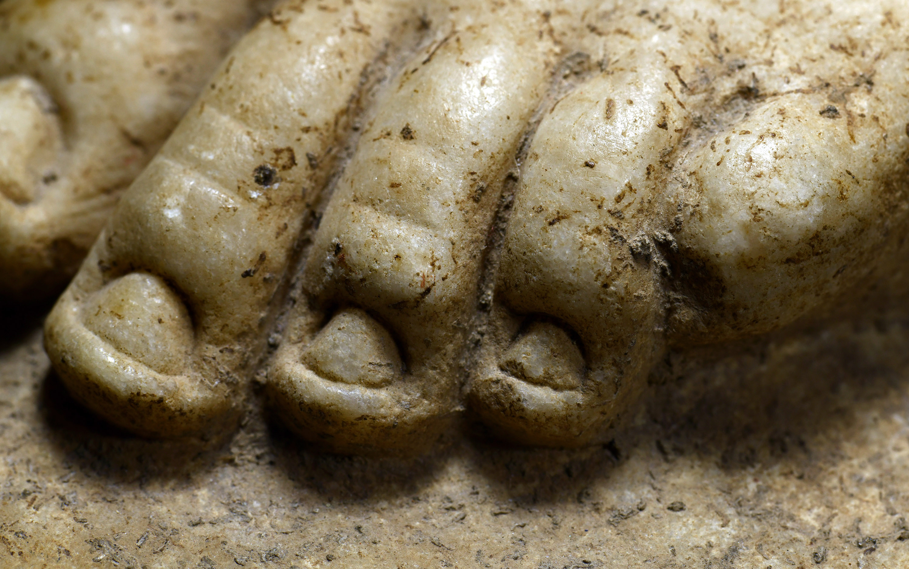 Roman Marble Statue Foot Pair