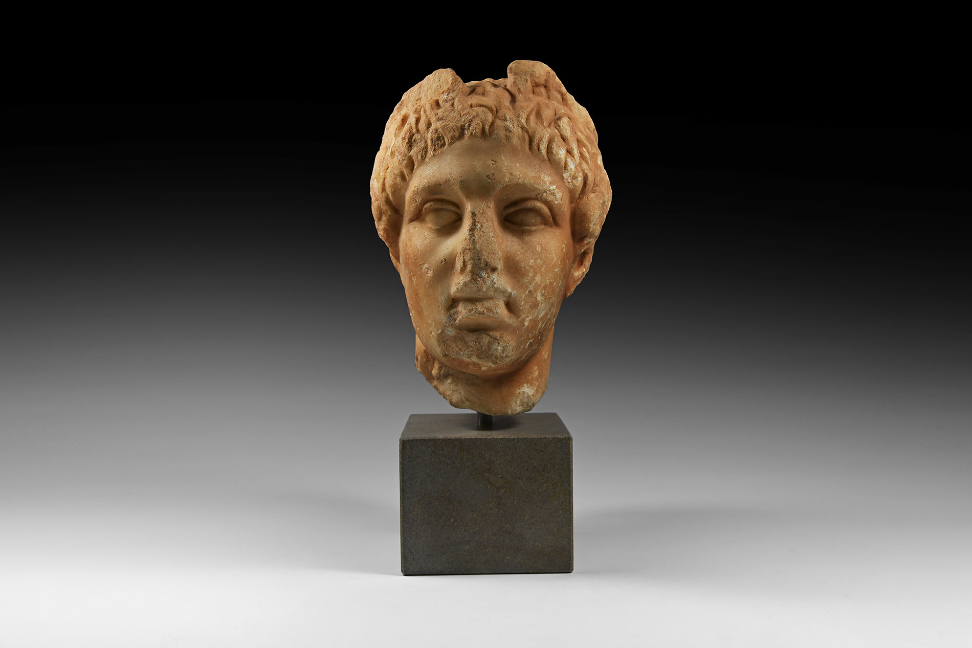 Roman Marble Head of Mercury