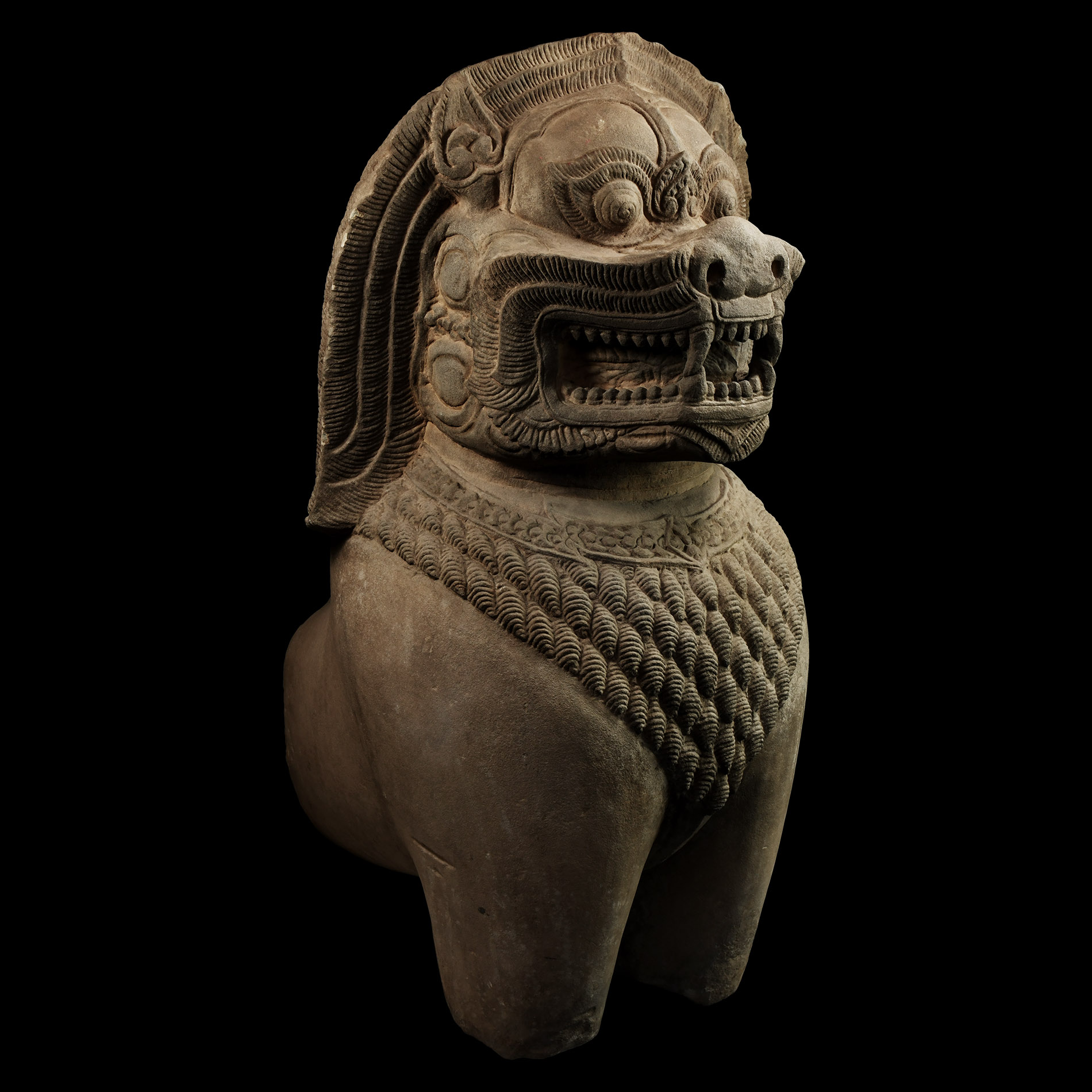 South East Asian Khmer Guardian Figure