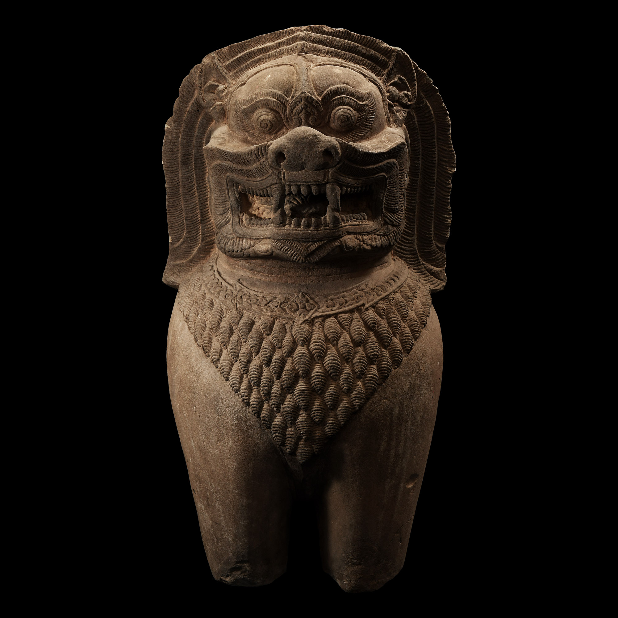South East Asian Khmer Guardian Figure