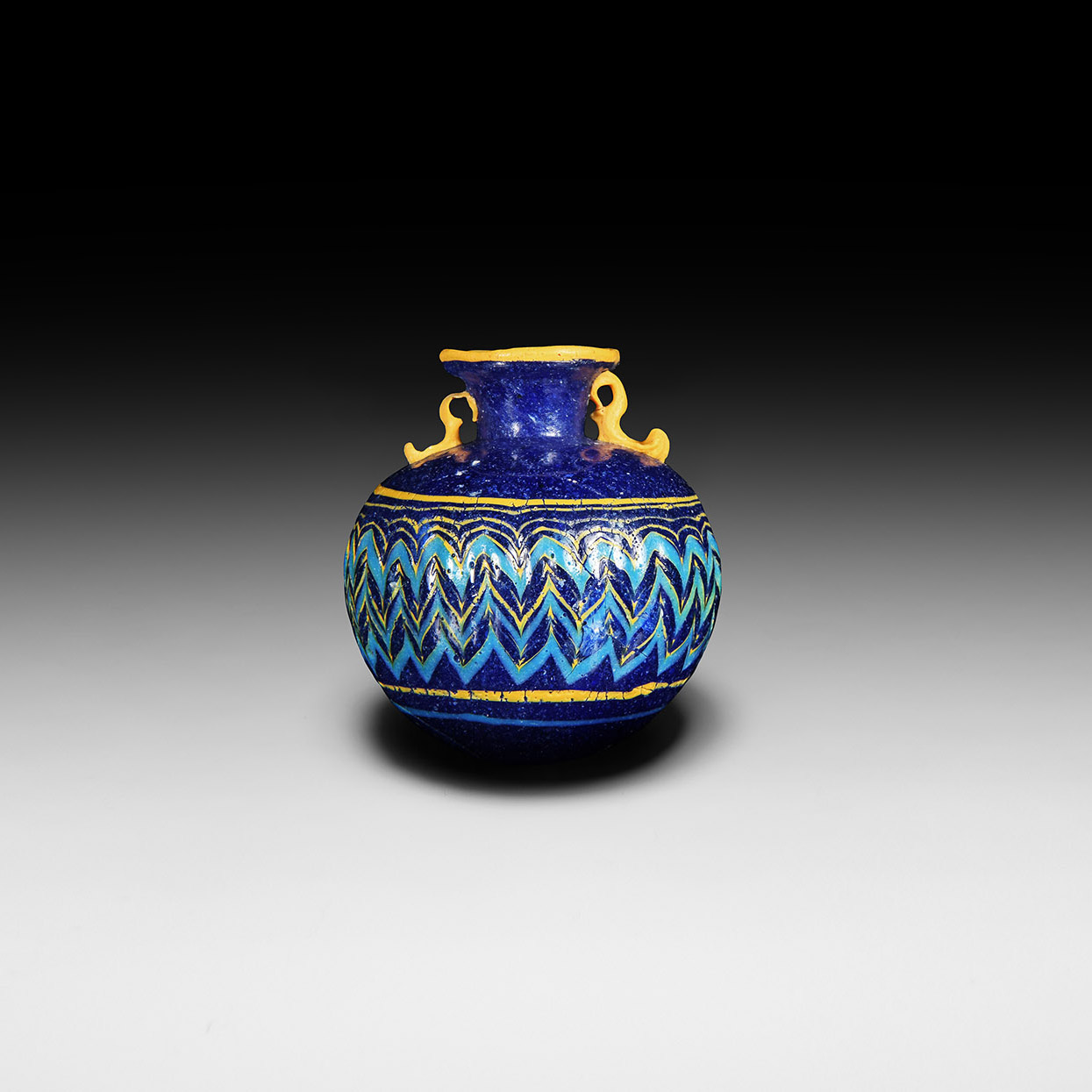Greek Core-Formed Glass Aryballos
