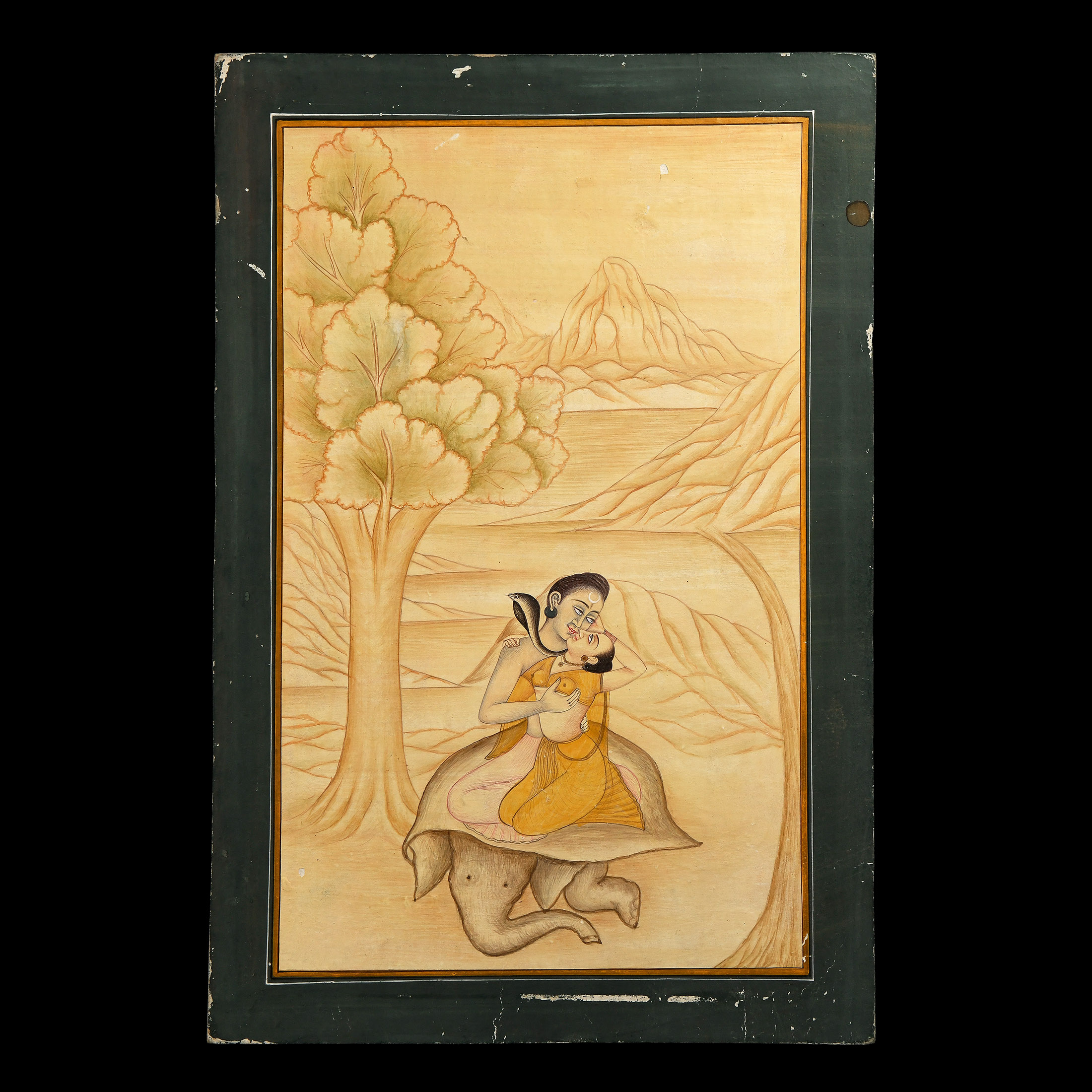 Indian Uma Shanker Guler School Erotic Painting