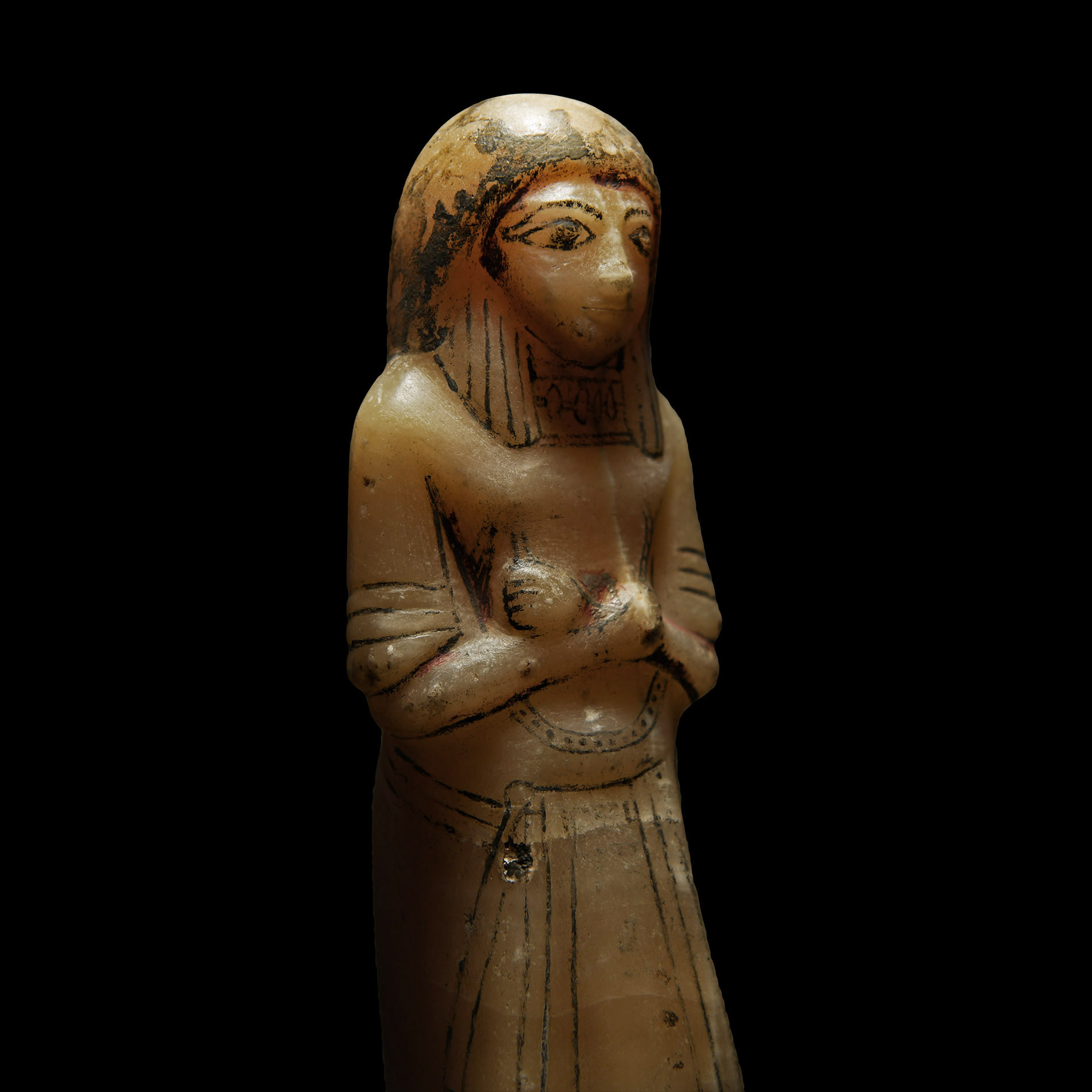 Large Egyptian Alabaster Overseer Shabti