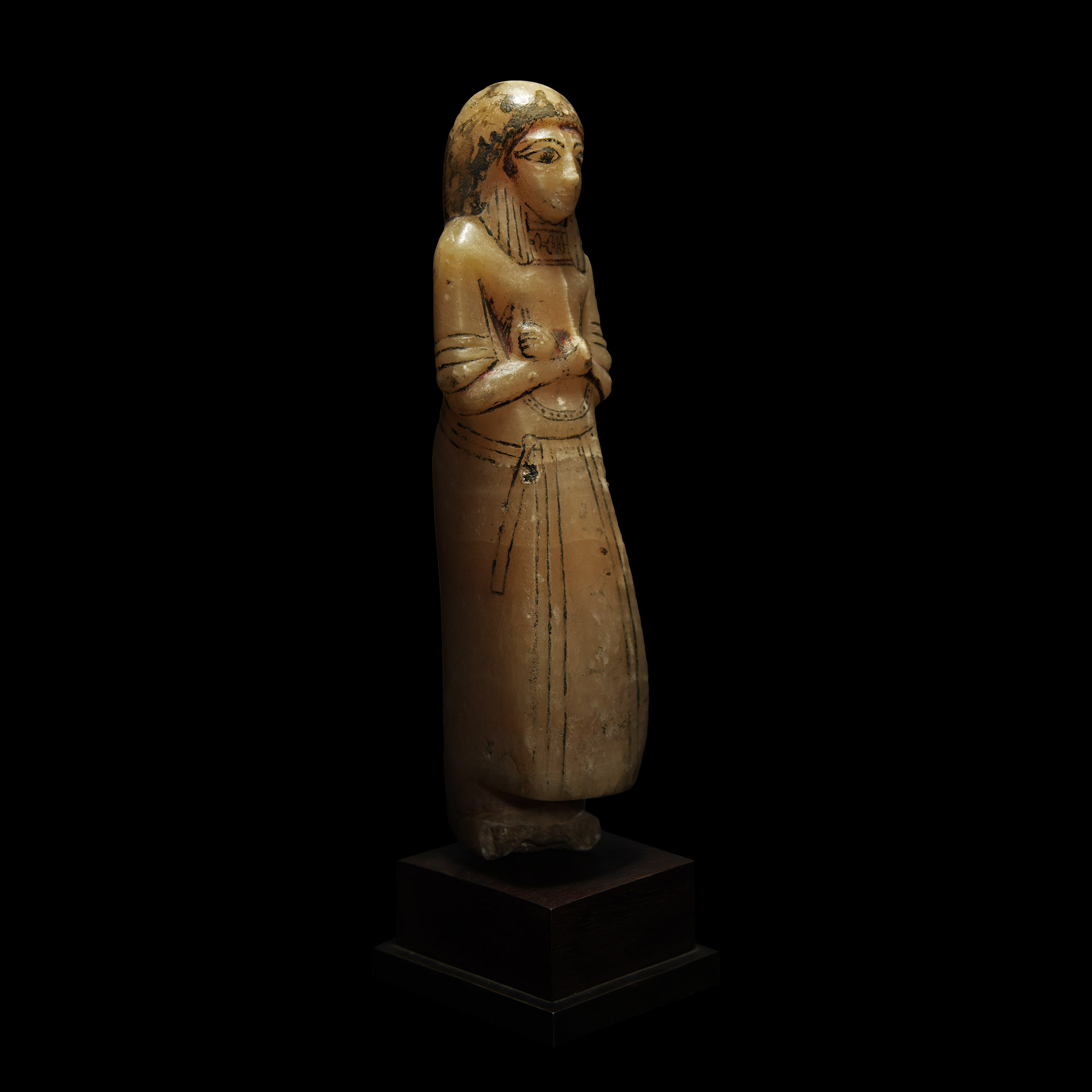 Large Egyptian Alabaster Overseer Shabti