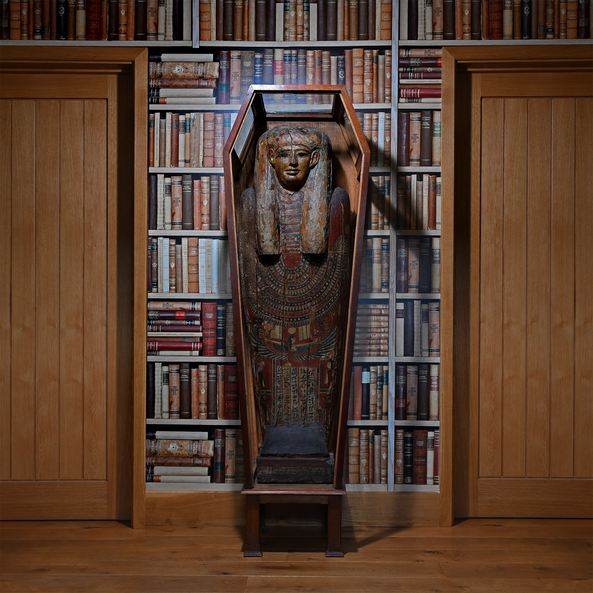 Egyptian Polychrome Mummy Sarcophagus of Tetosiris