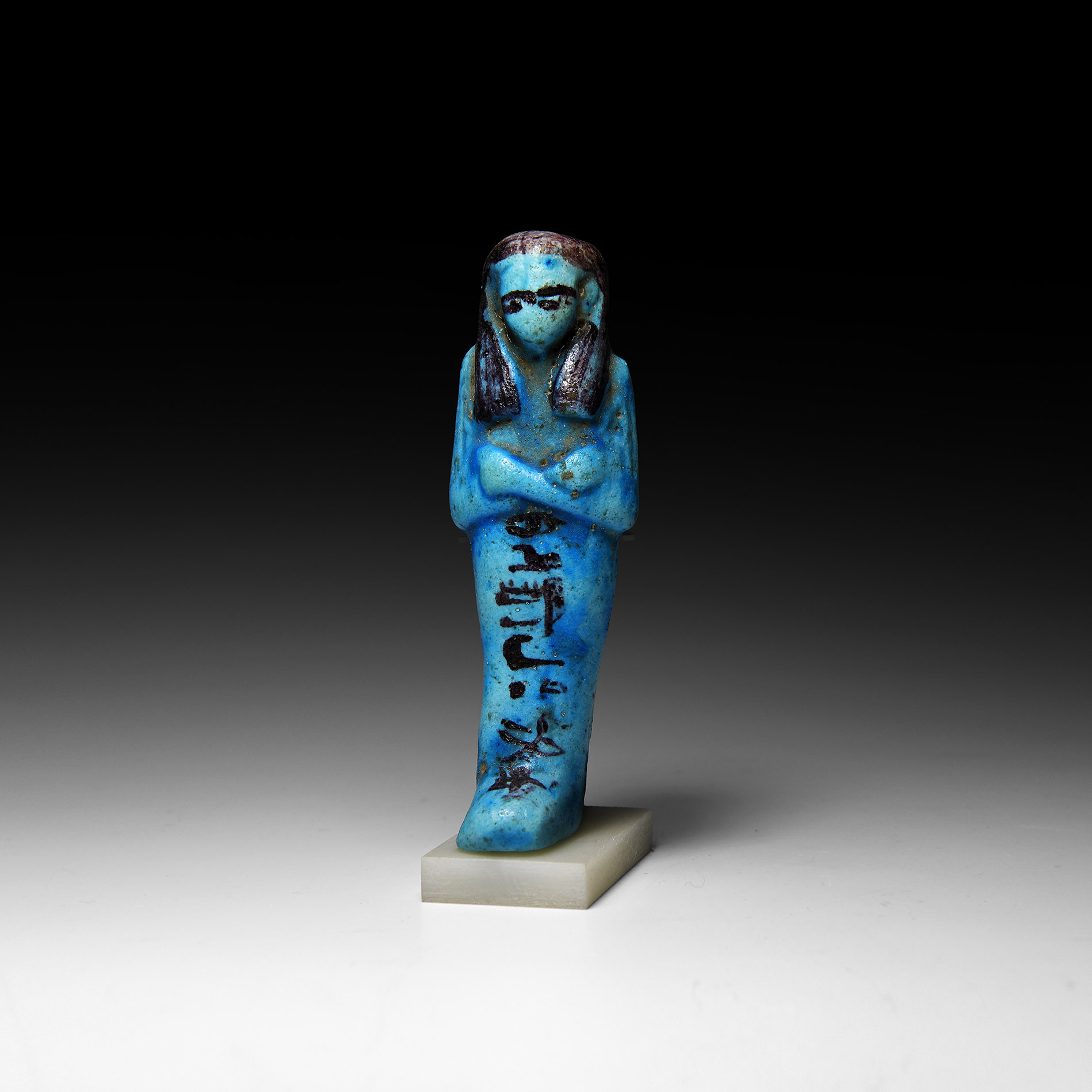 Egyptian Faience Shabti of Amunemhat-Pa-Mesha