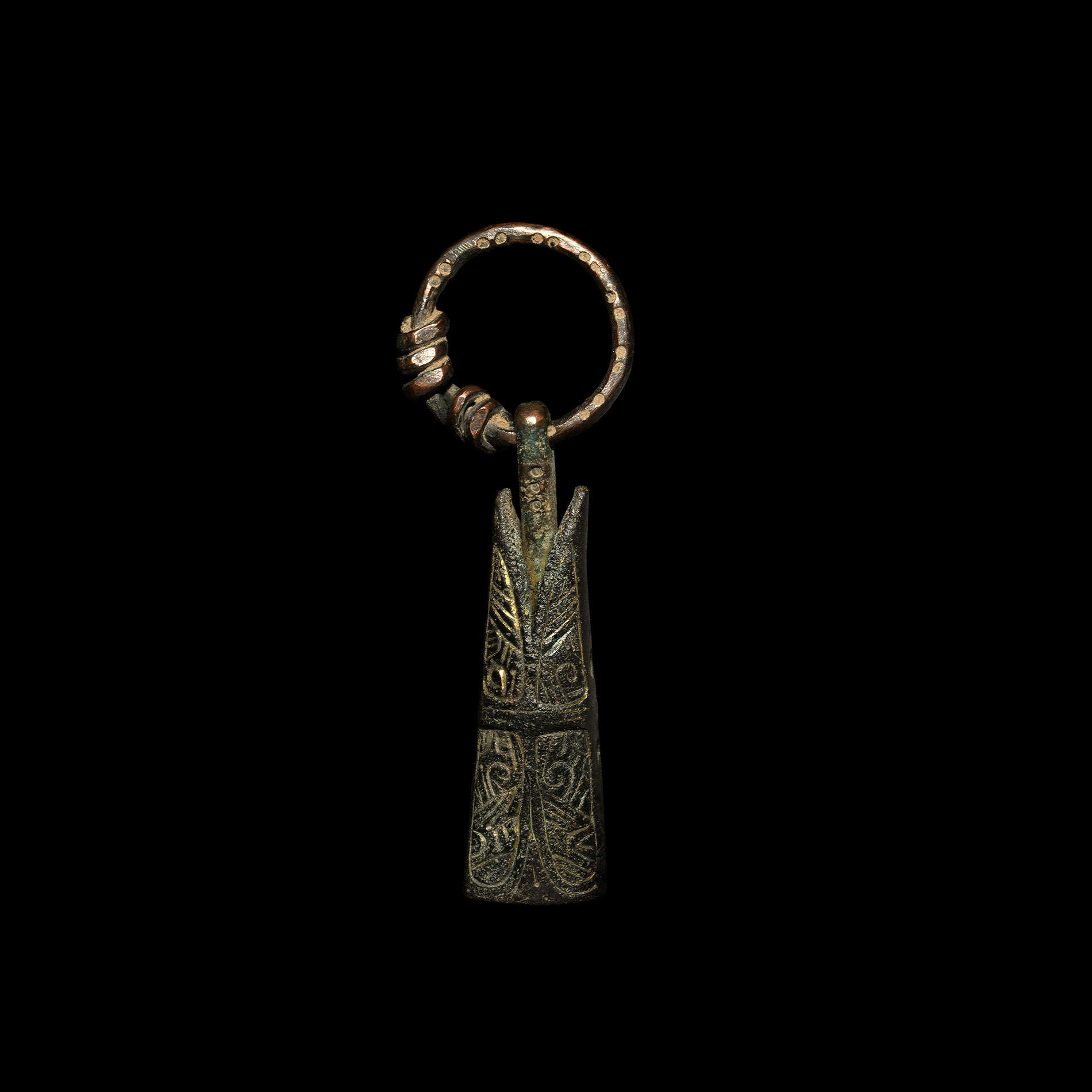 Viking Gilt Gotland-Type Fish Pendant