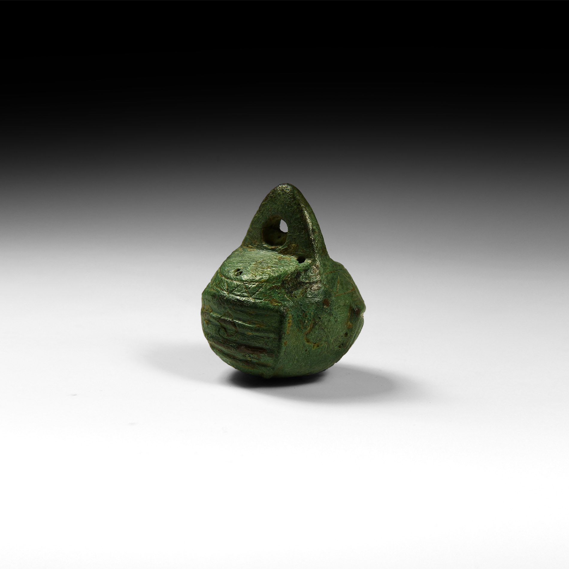 Medieval Steelyard Weight with Heraldic Shields