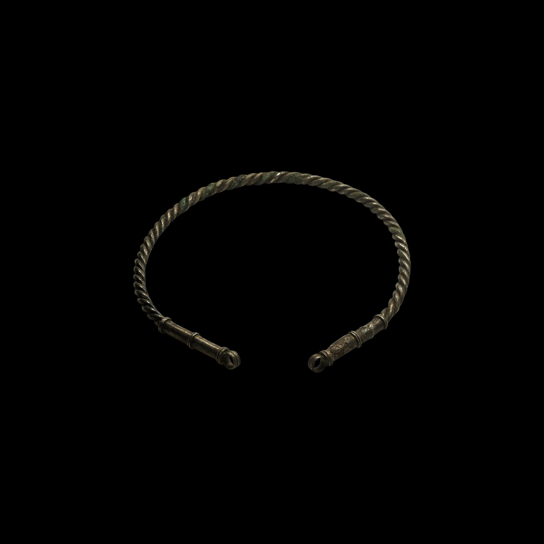 Viking Age Silver Twisted Neck Torc