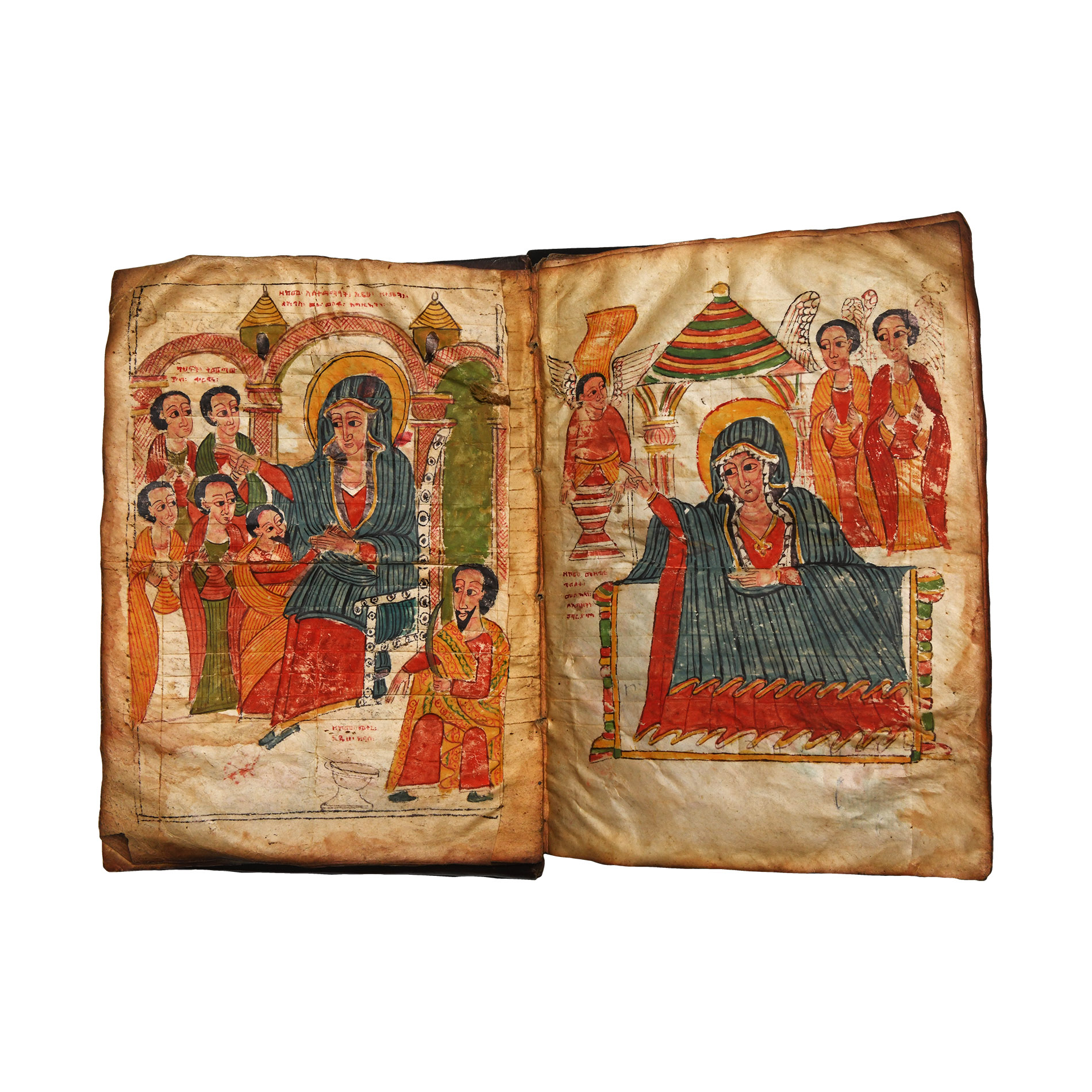 Ethiopian Book of Psalms with Eight Full Page Paintings