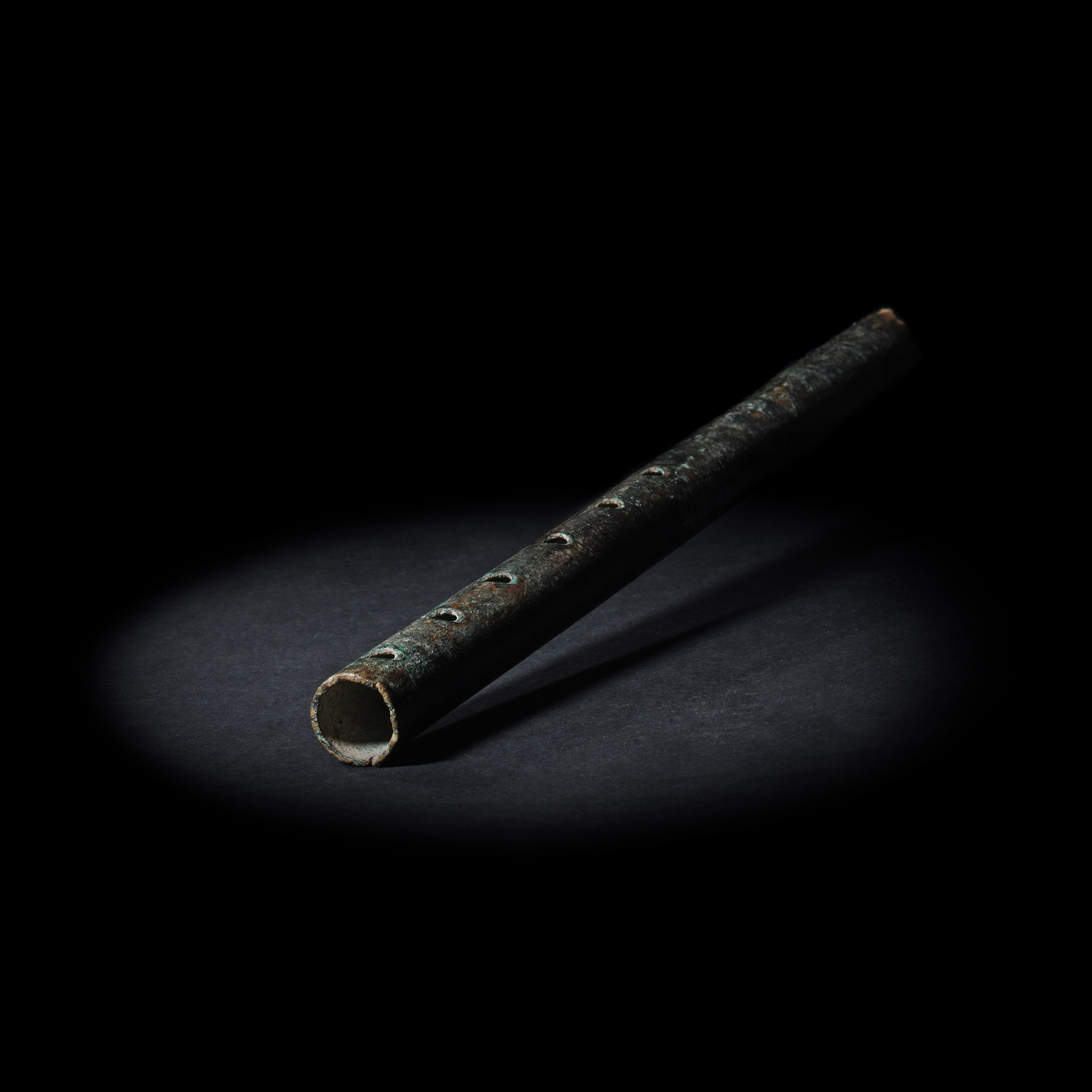 Roman Bronze Musical Flute