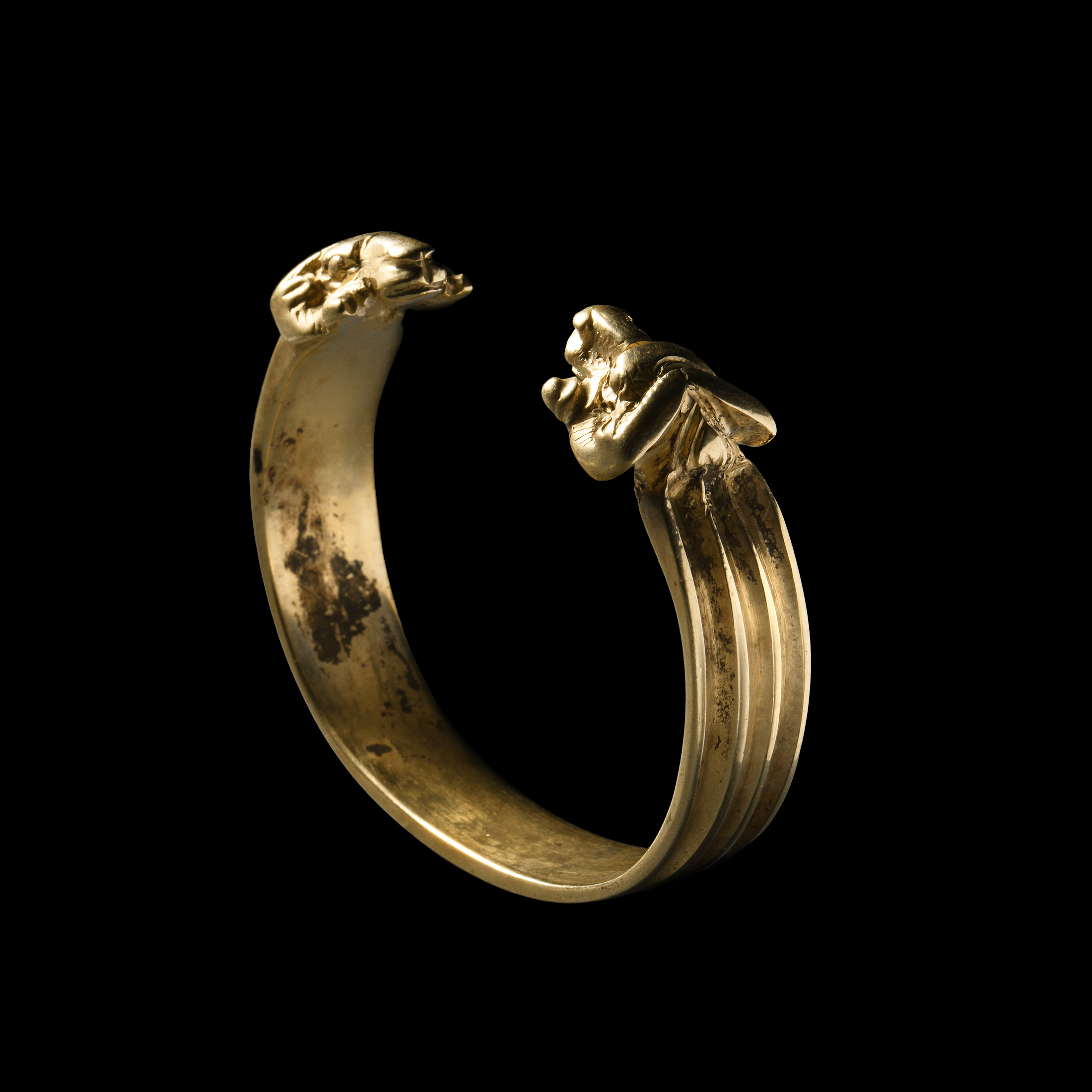Persian Electrum Ram-Headed Bracelet