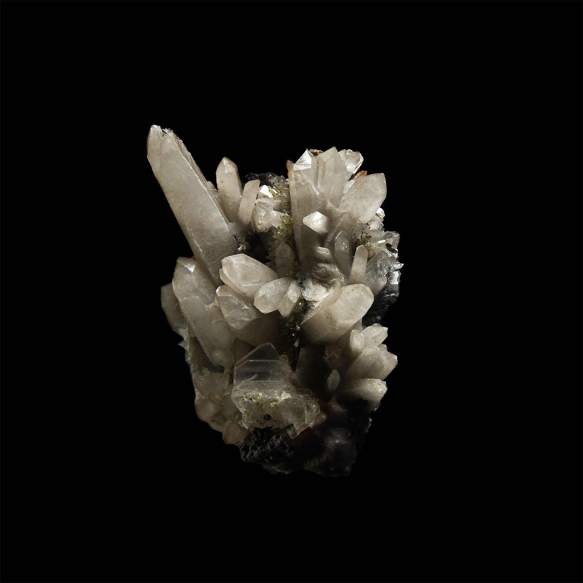Natural History - Mimetite and Calcite Crystal Specimen