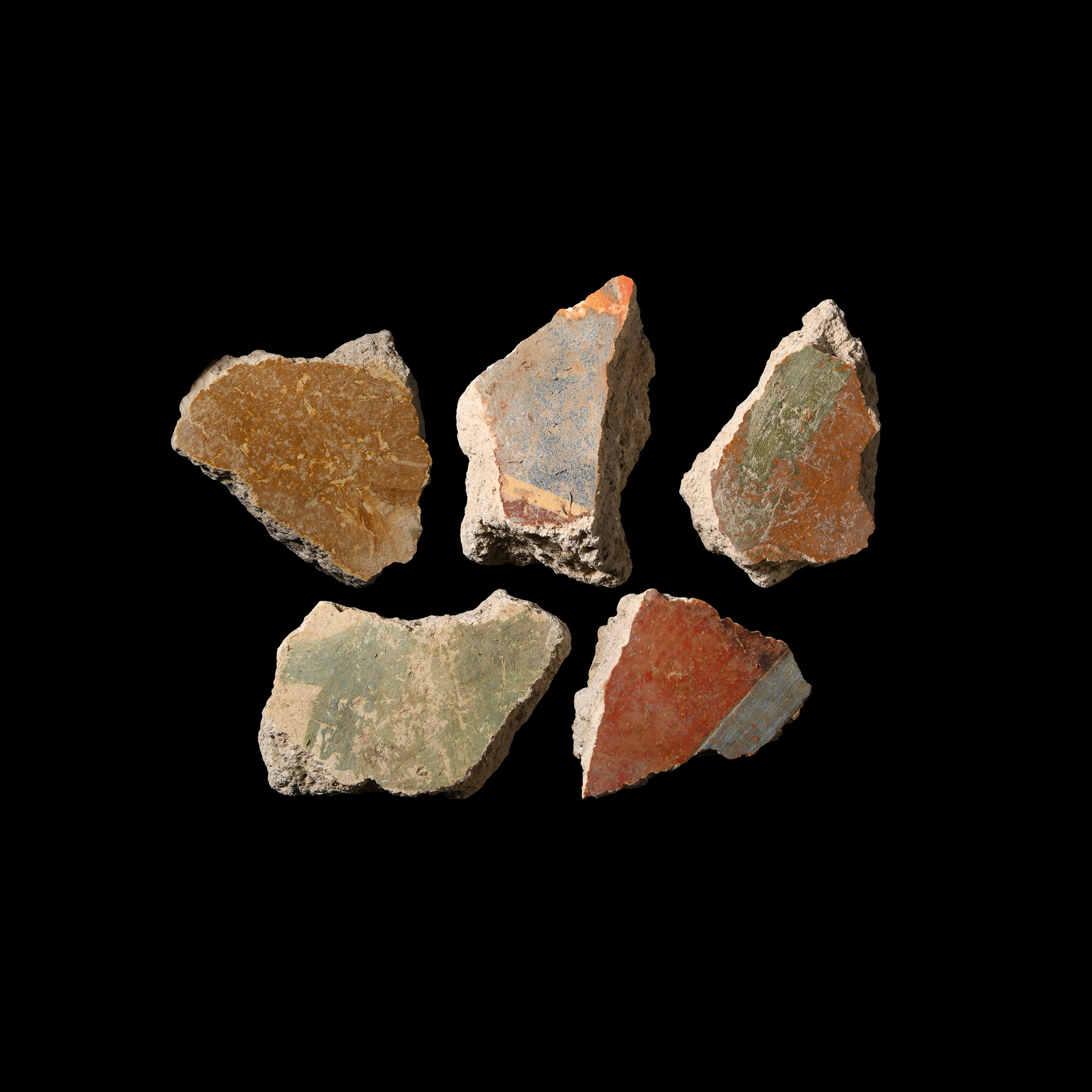 Roman Fresco Painted Wall Plaster Collection