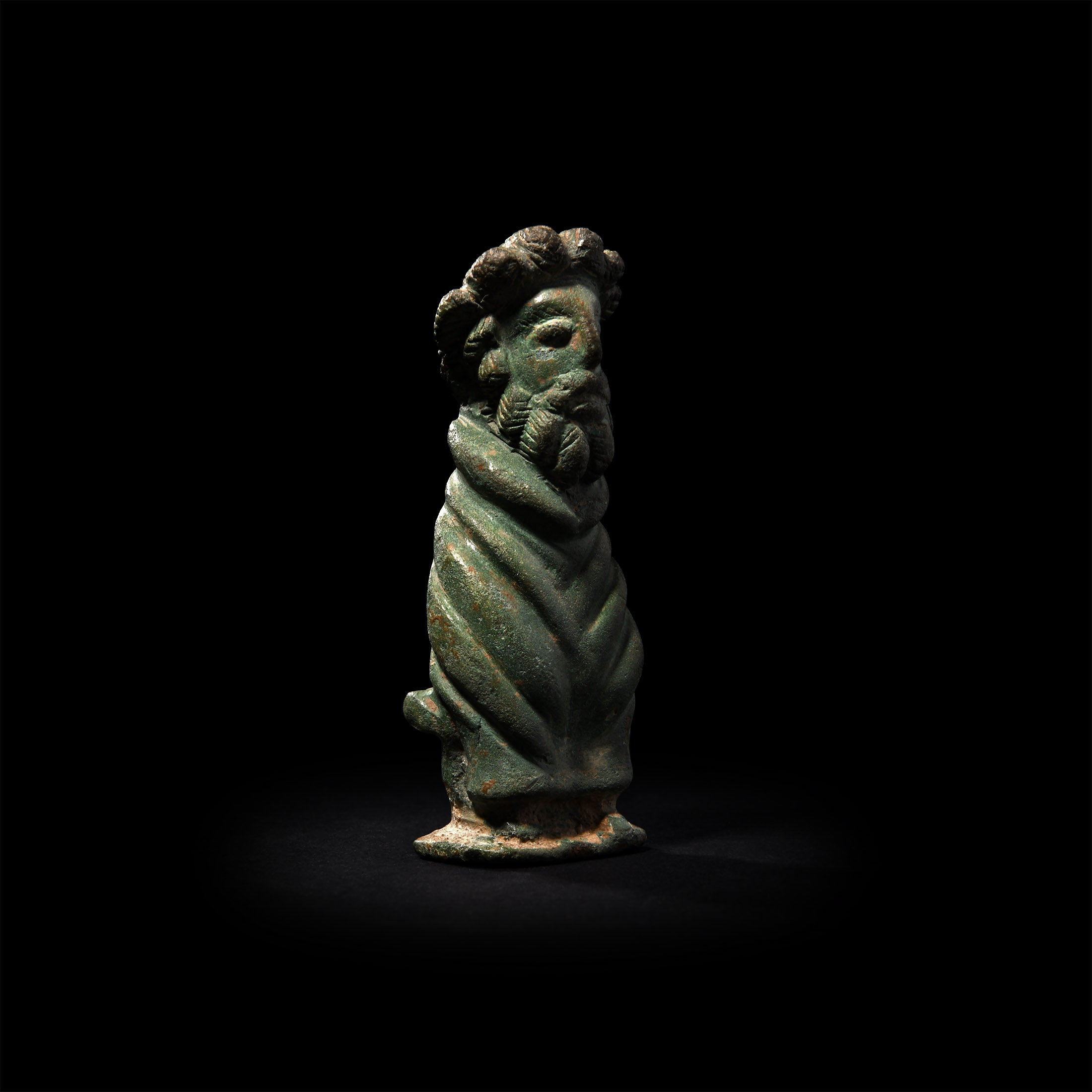 'The Everleigh' Romano-British Seated Figurine of the Philosopher Epicurus