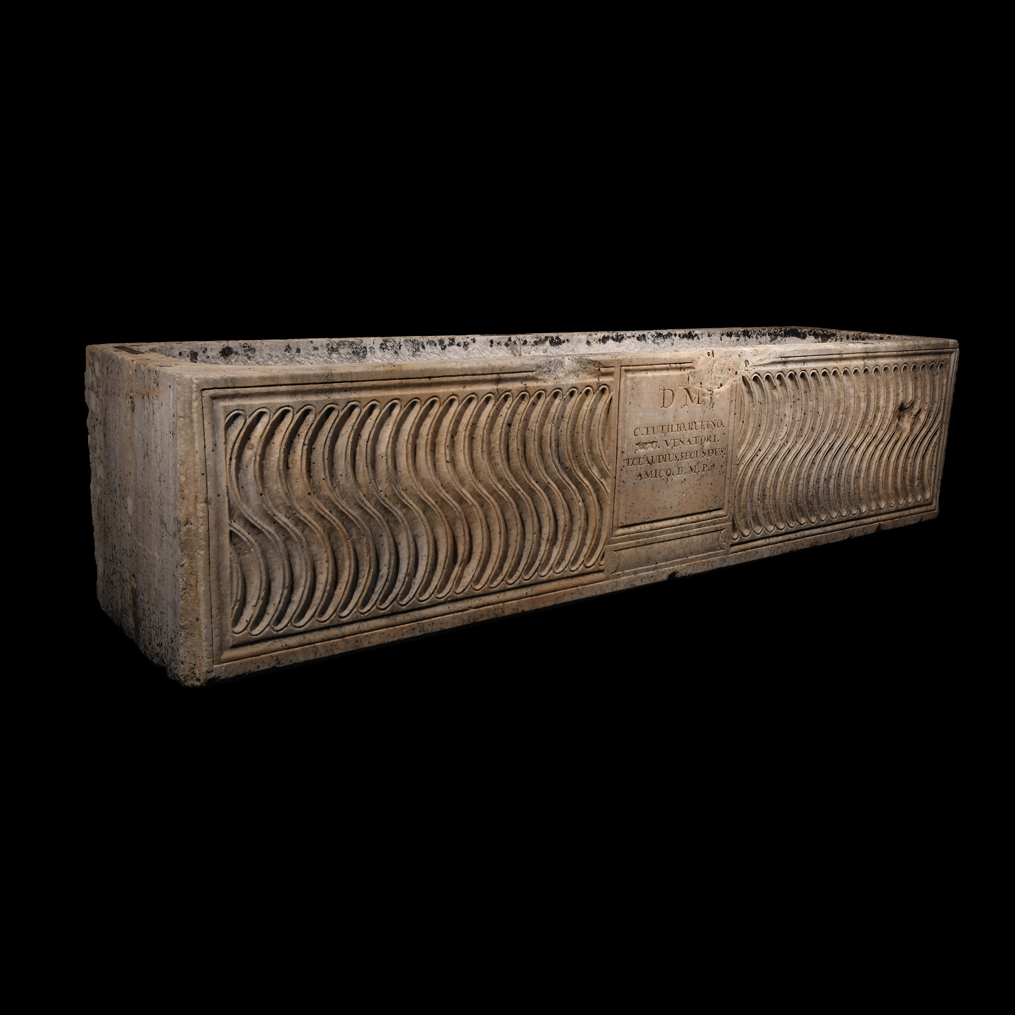 Roman Marble Sarcophagus Excavated near the Tomb of Cecilia Metella in Rome