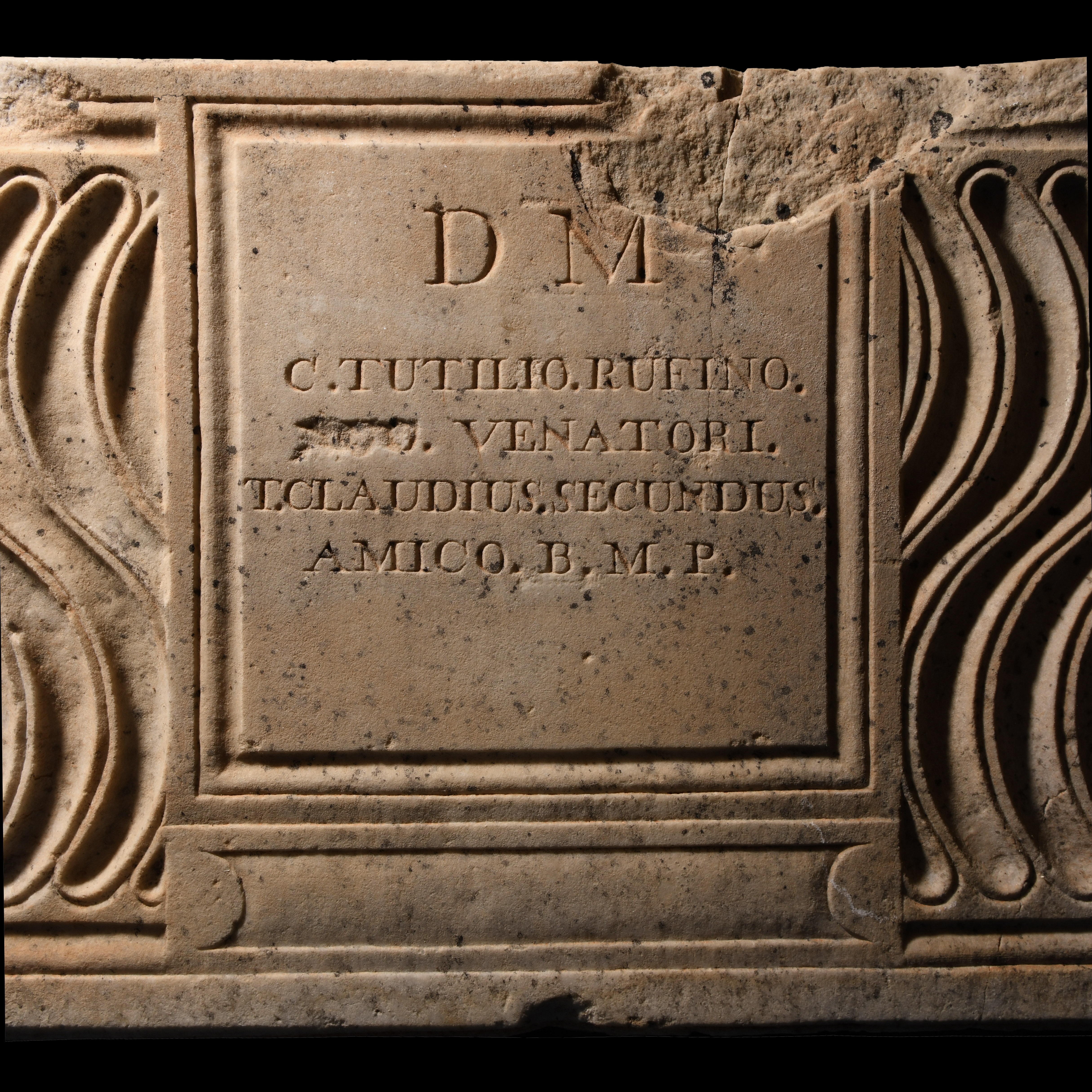 Roman Marble Sarcophagus Excavated near the Tomb of Cecilia Metella in Rome