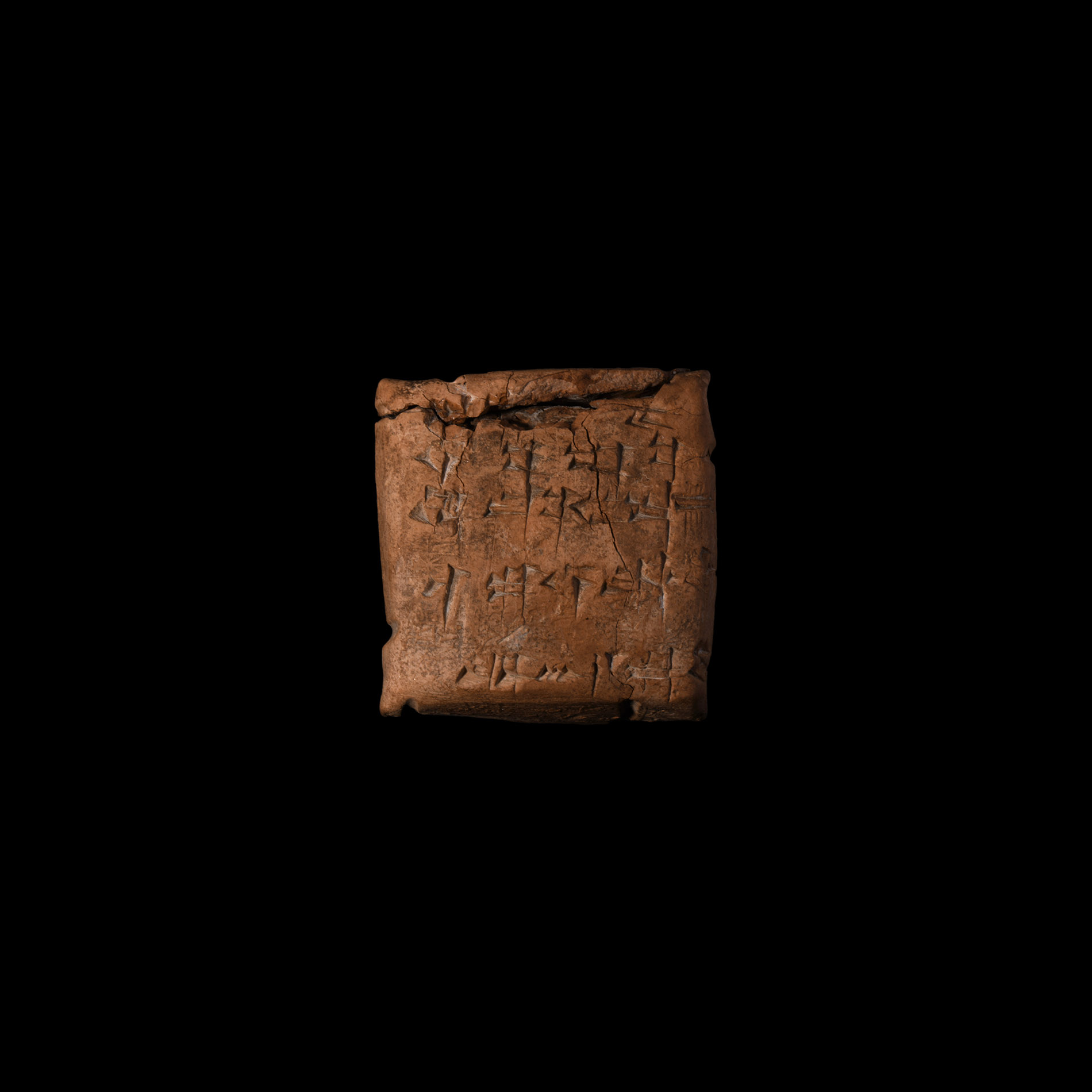 Old Babylonian Intact Cuneiform Tablet with Envelope for Sumu-el, King of Larsa in Babylonia