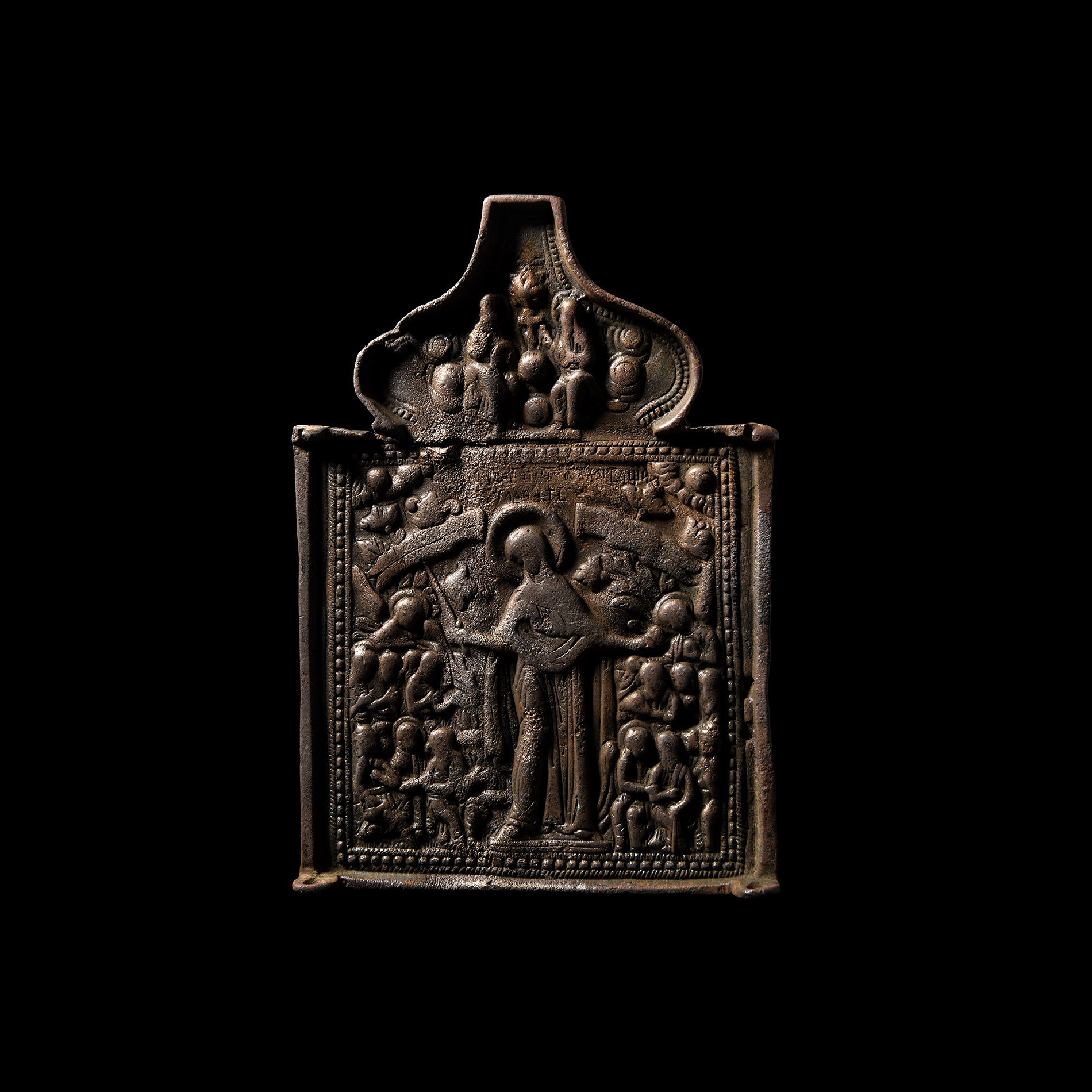 Post Byzantine Triptych Centre Icon of the Intercession