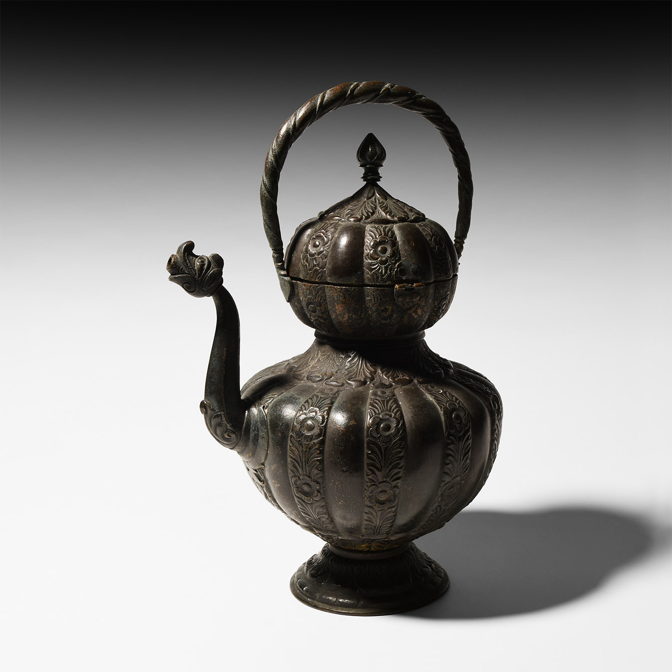 Ottoman Copper Gourd Coffee Pot