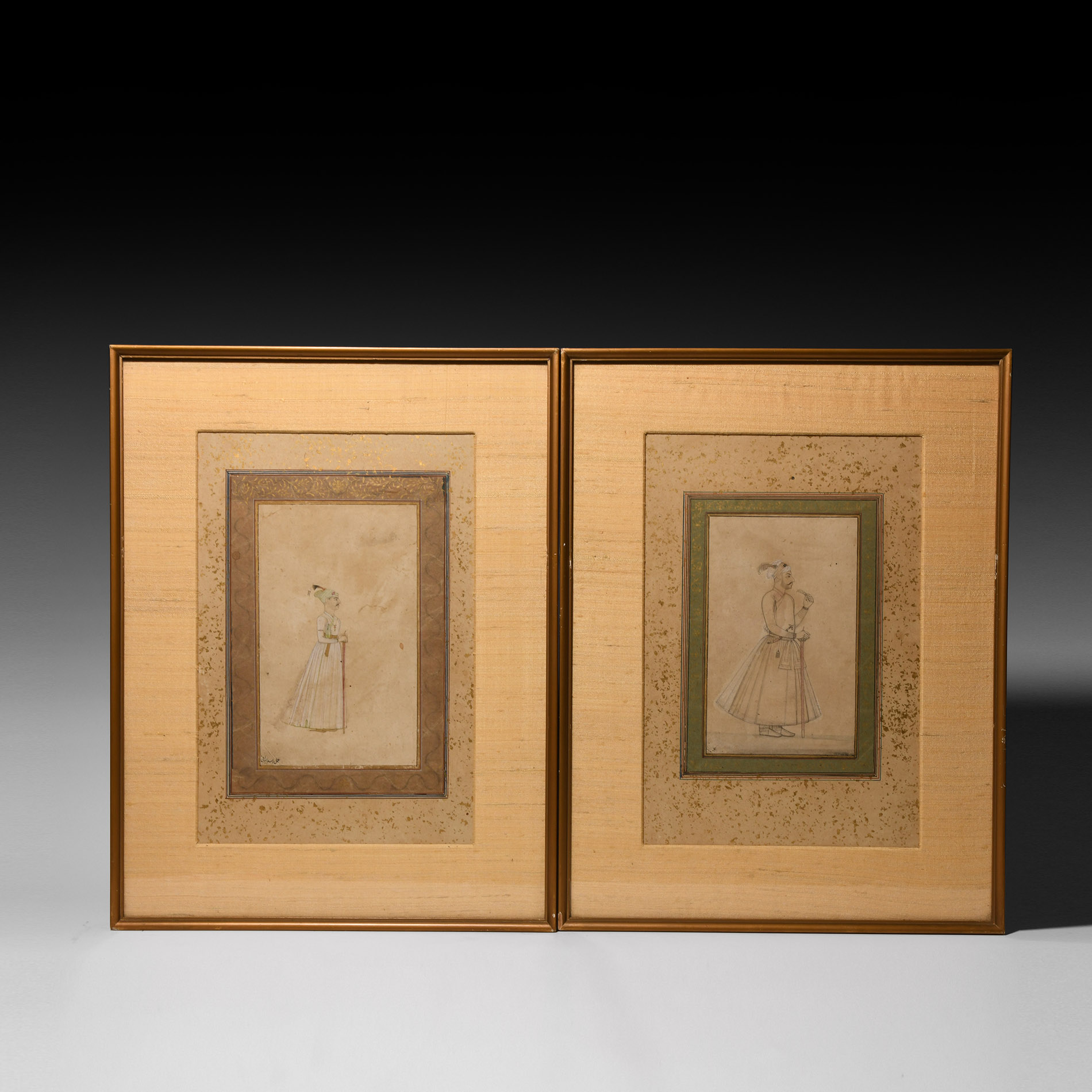 Framed Watercolour Painting Pair by Assad Irani