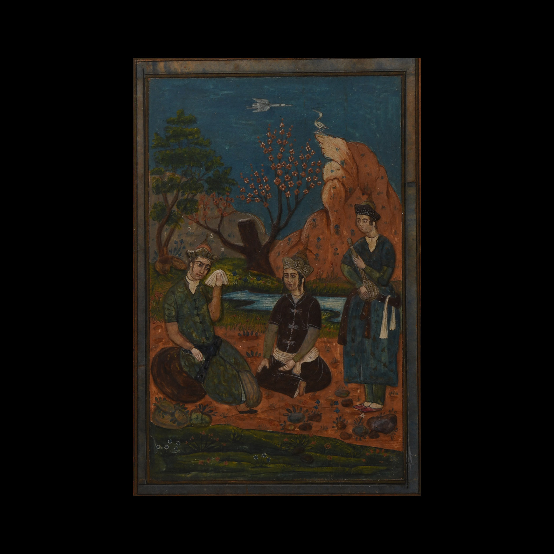 Framed Indo-Persian Watercolour Painting