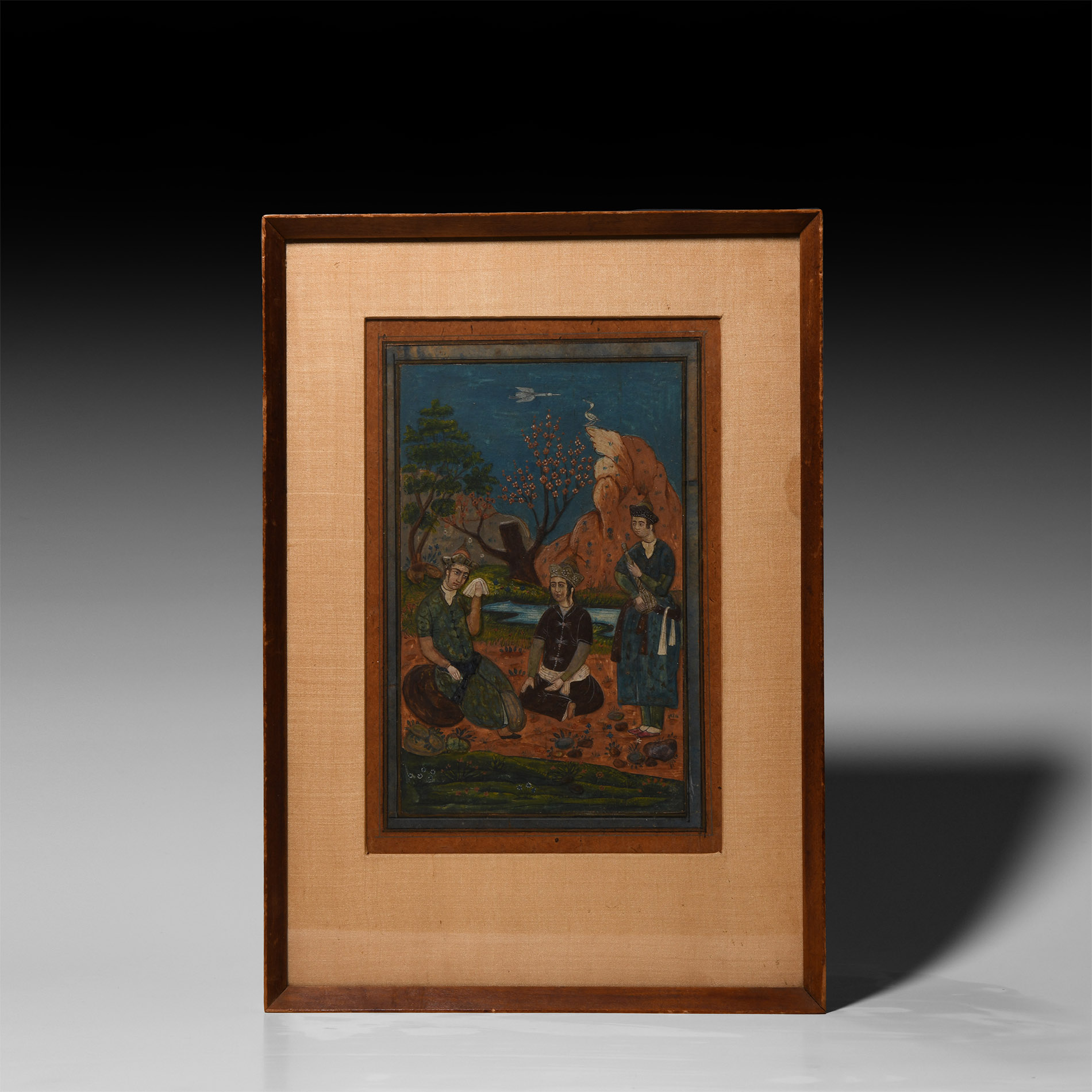 Framed Indo-Persian Watercolour Painting