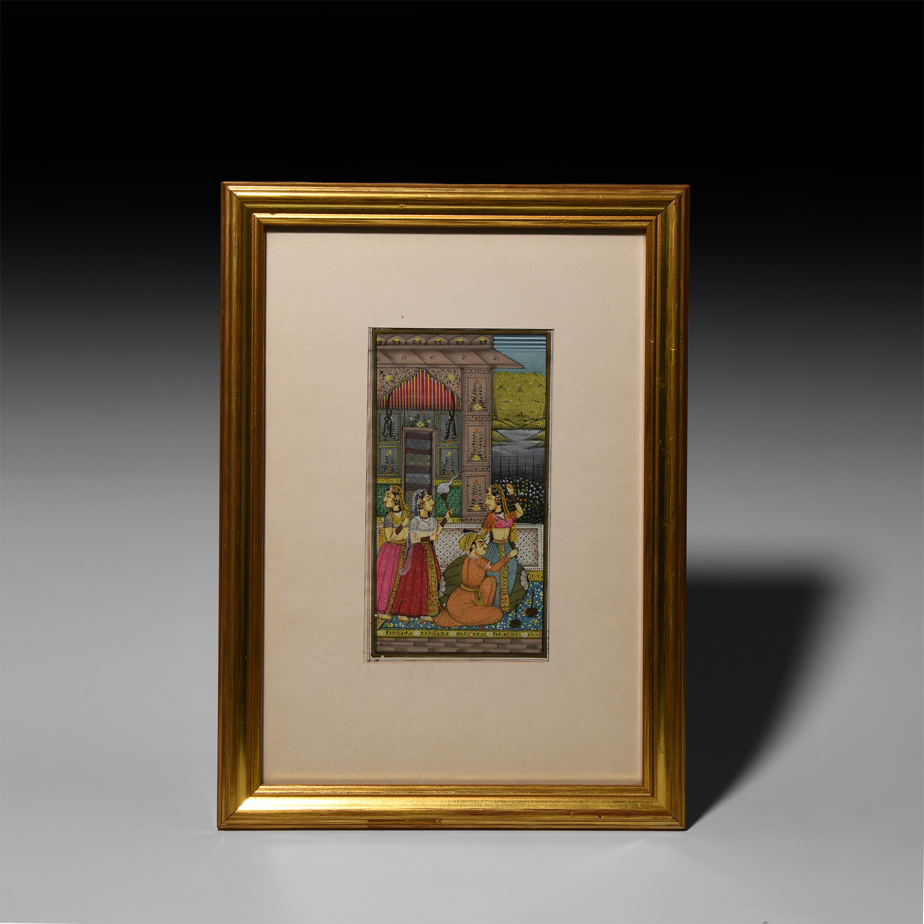 Framed Indian Watercolour Painting