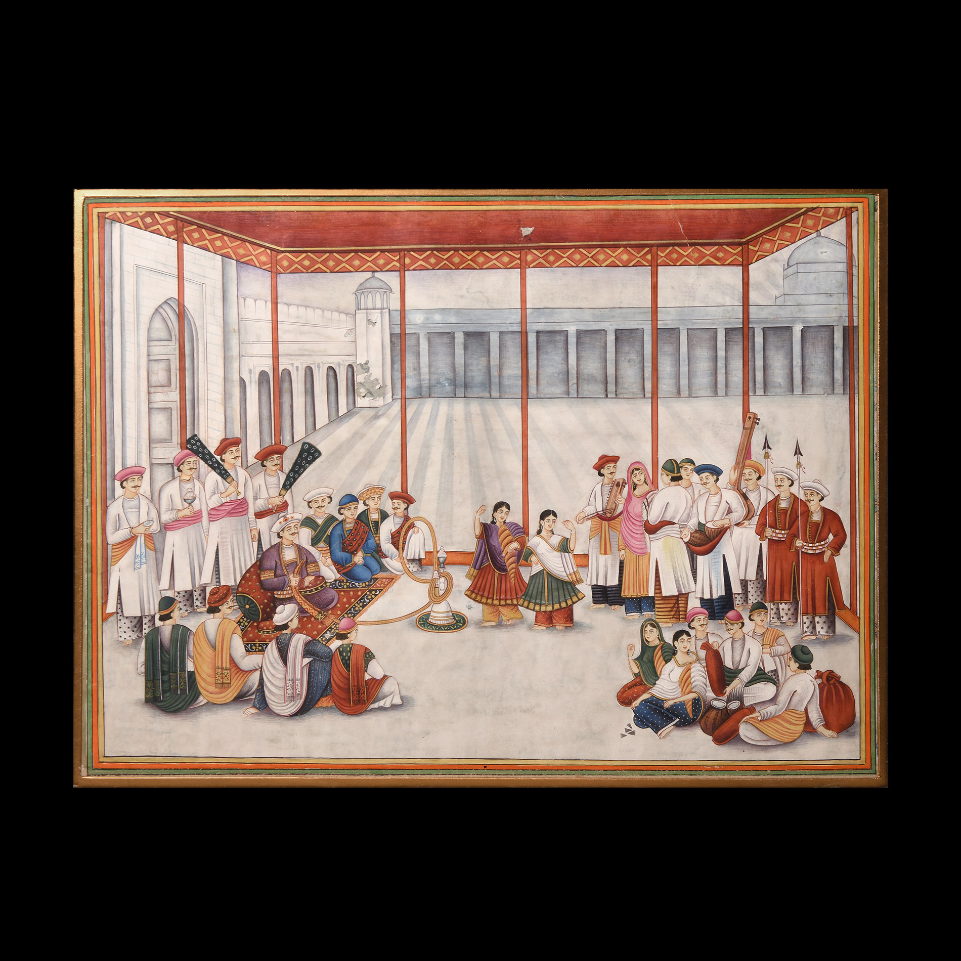 Indian Framed Watercolour Painting