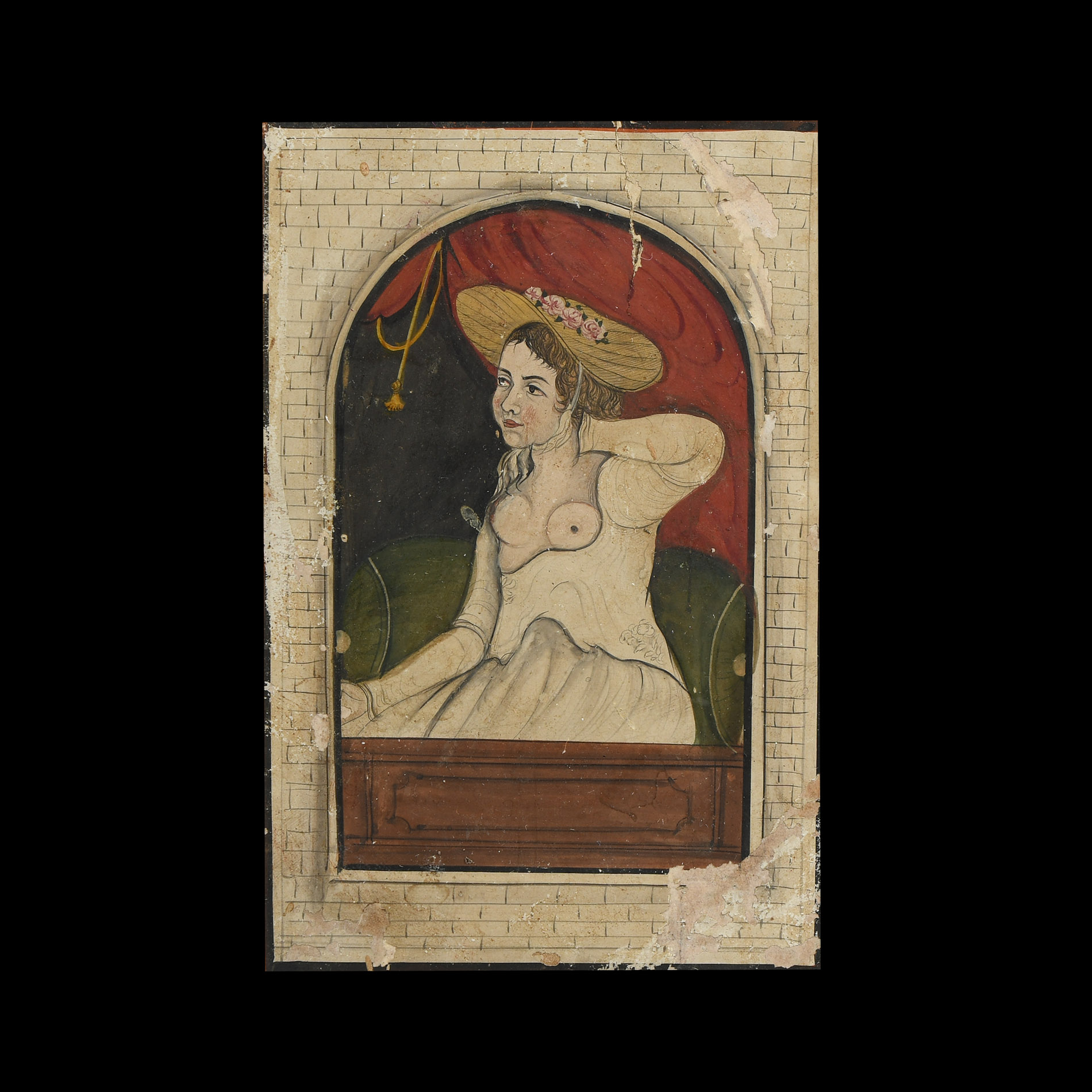 Indian Framed Watercolour Painting