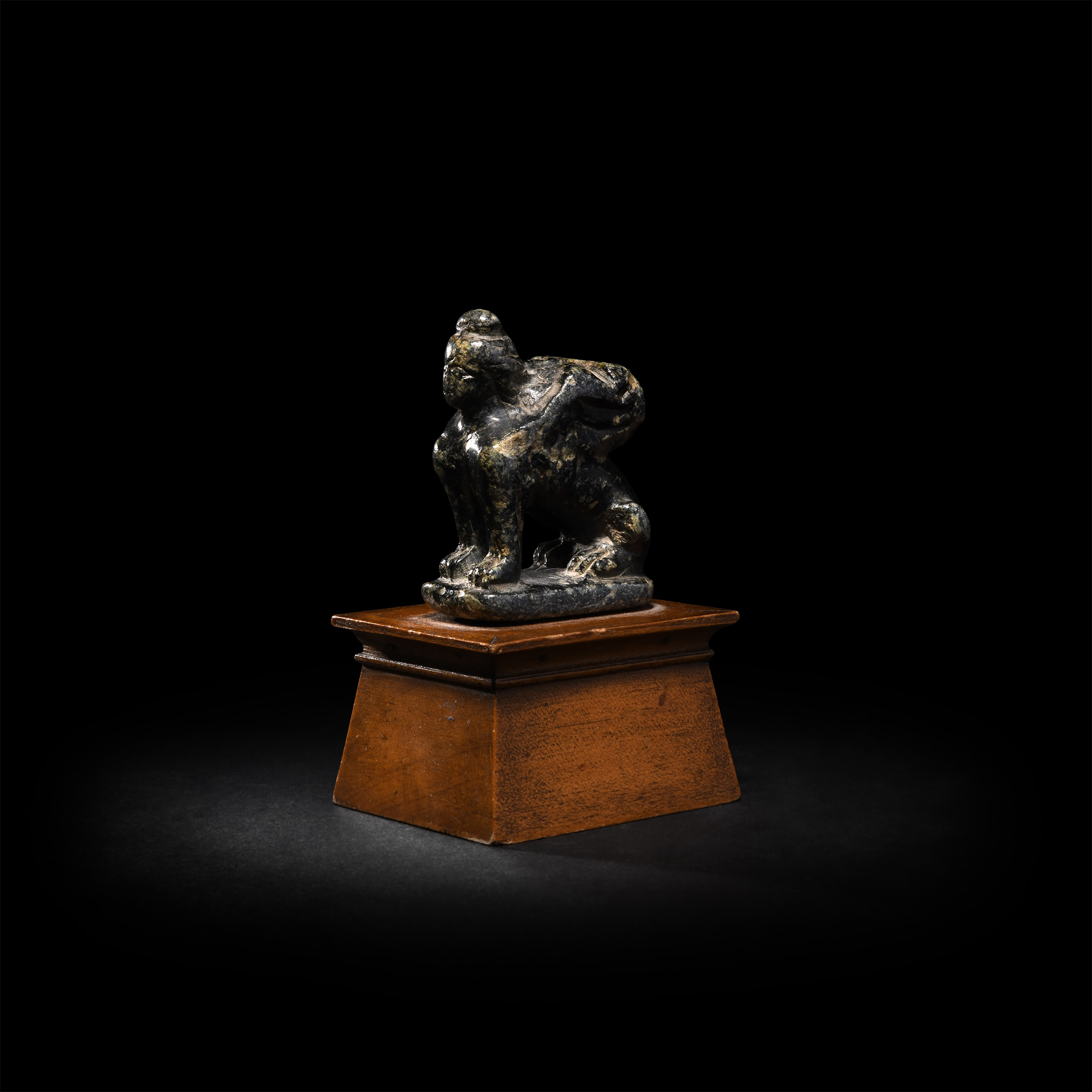 Egyptian Black Hardstone Sphinx