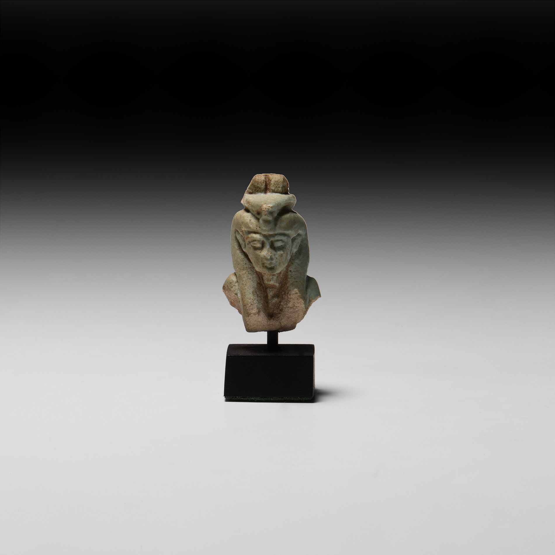 Egyptian Faience Amulet Bust