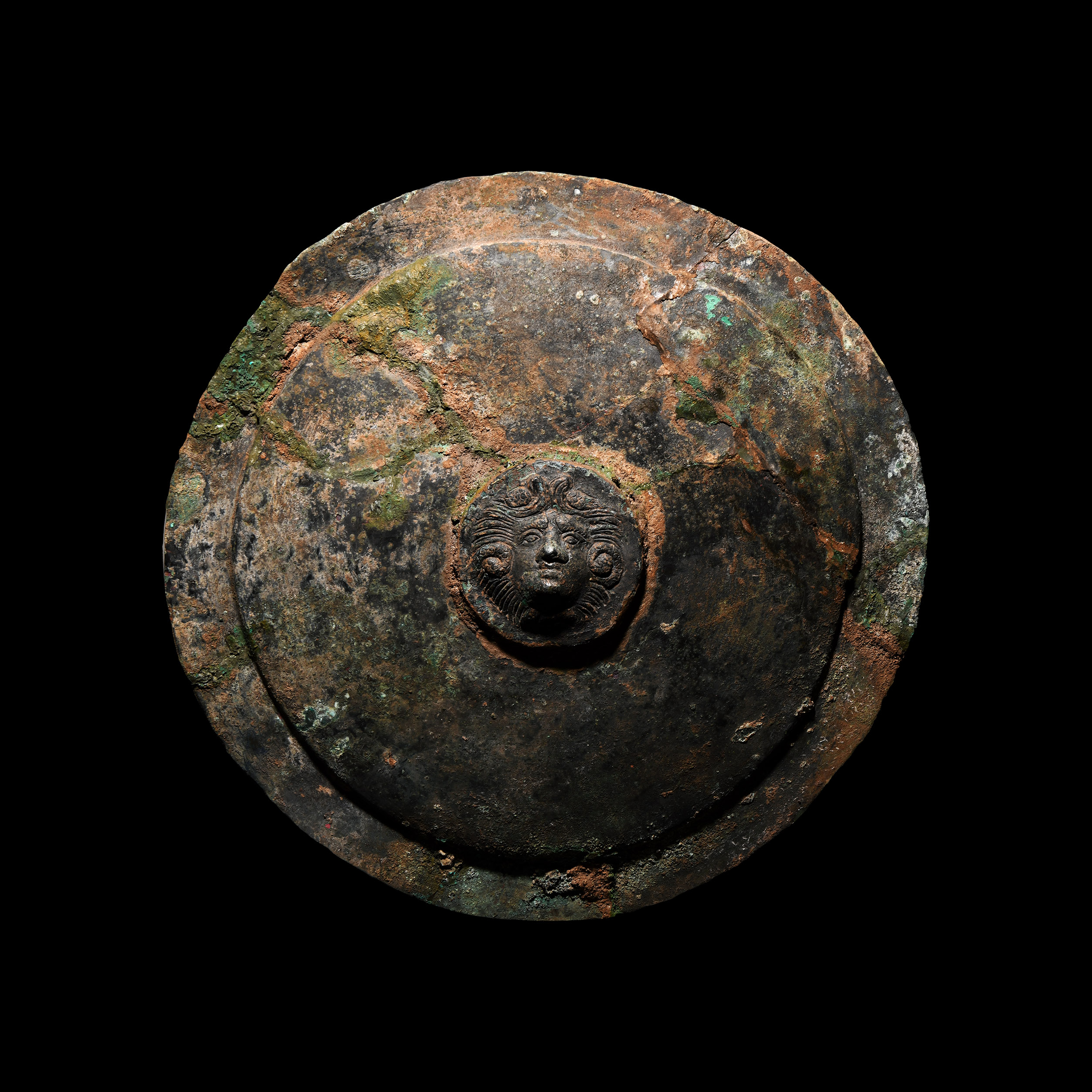 Roman Gladiatorial Shield with Medusa Head