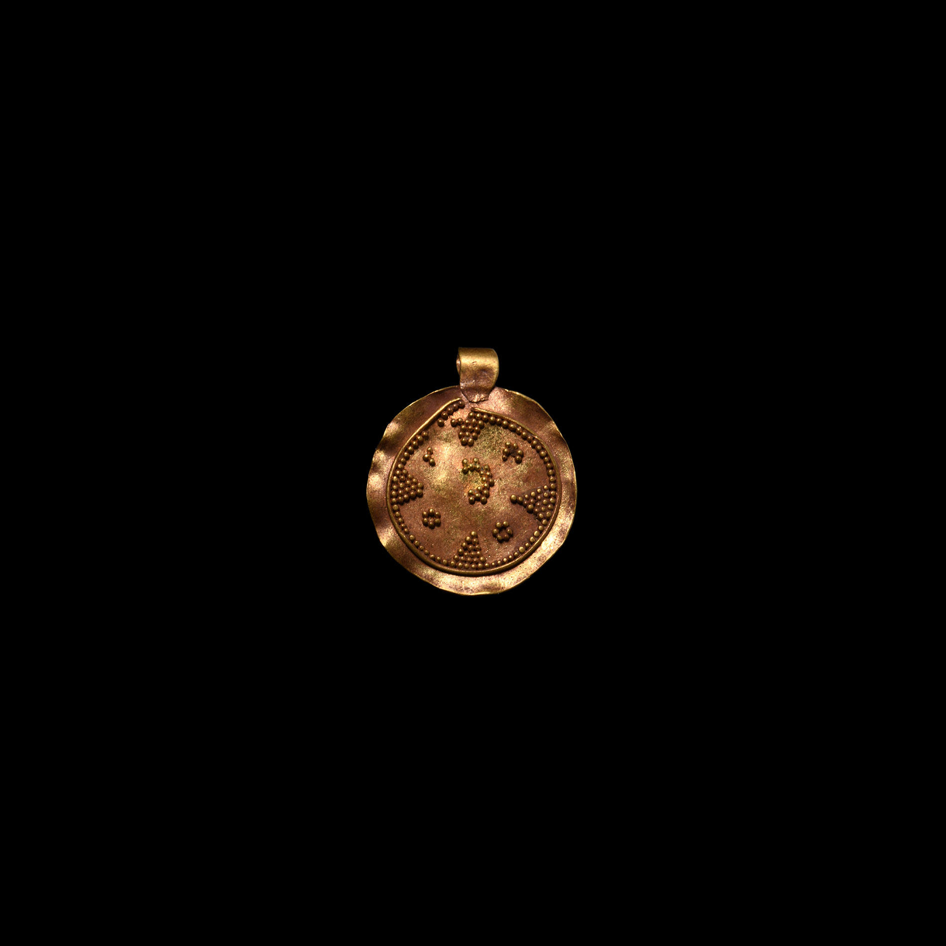 Migration Period Gold Filigree Bracteate Pendant