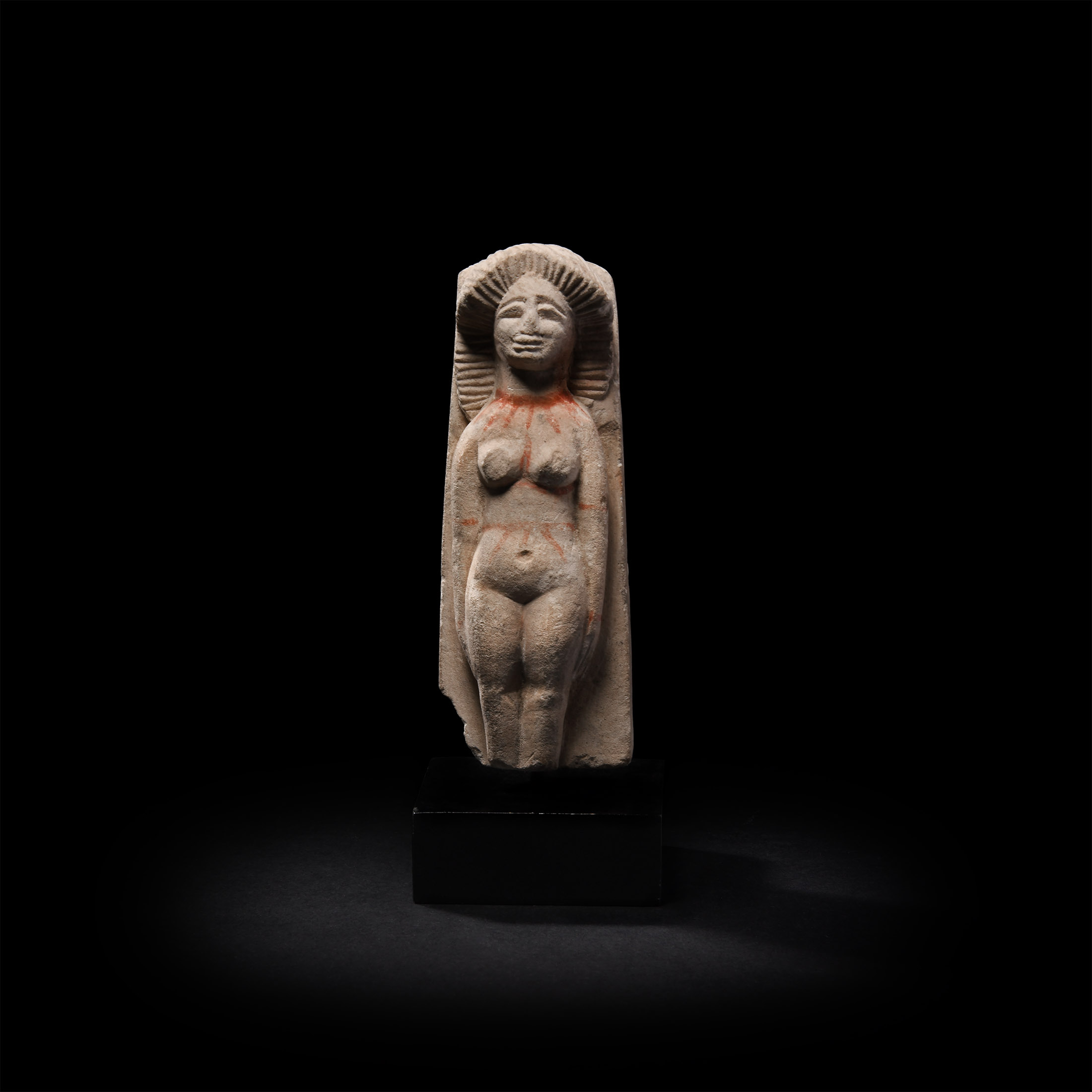 Egyptian Limestone Figure of Isis-Aphrodite