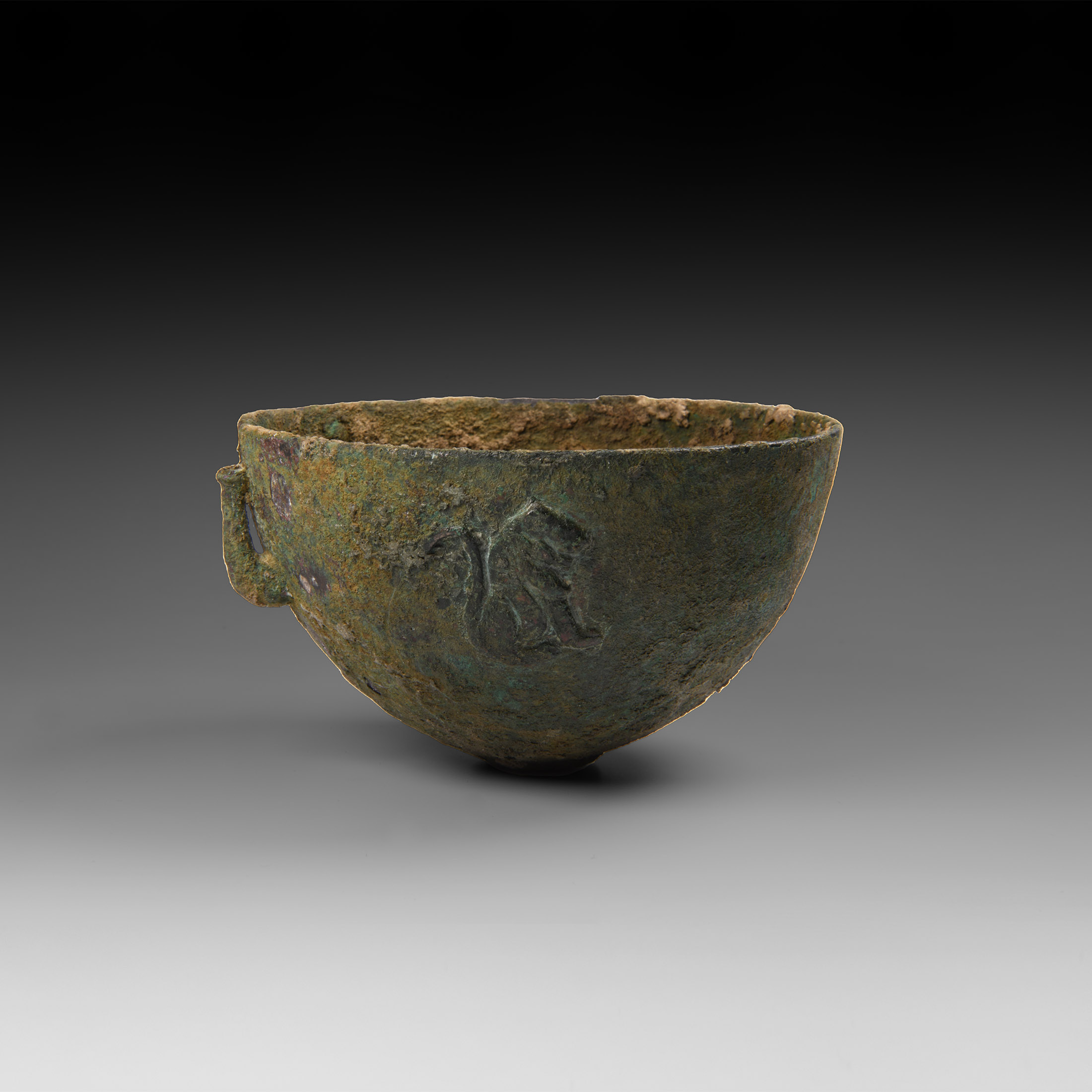 Proto Elamite Bowl with Seated Lions