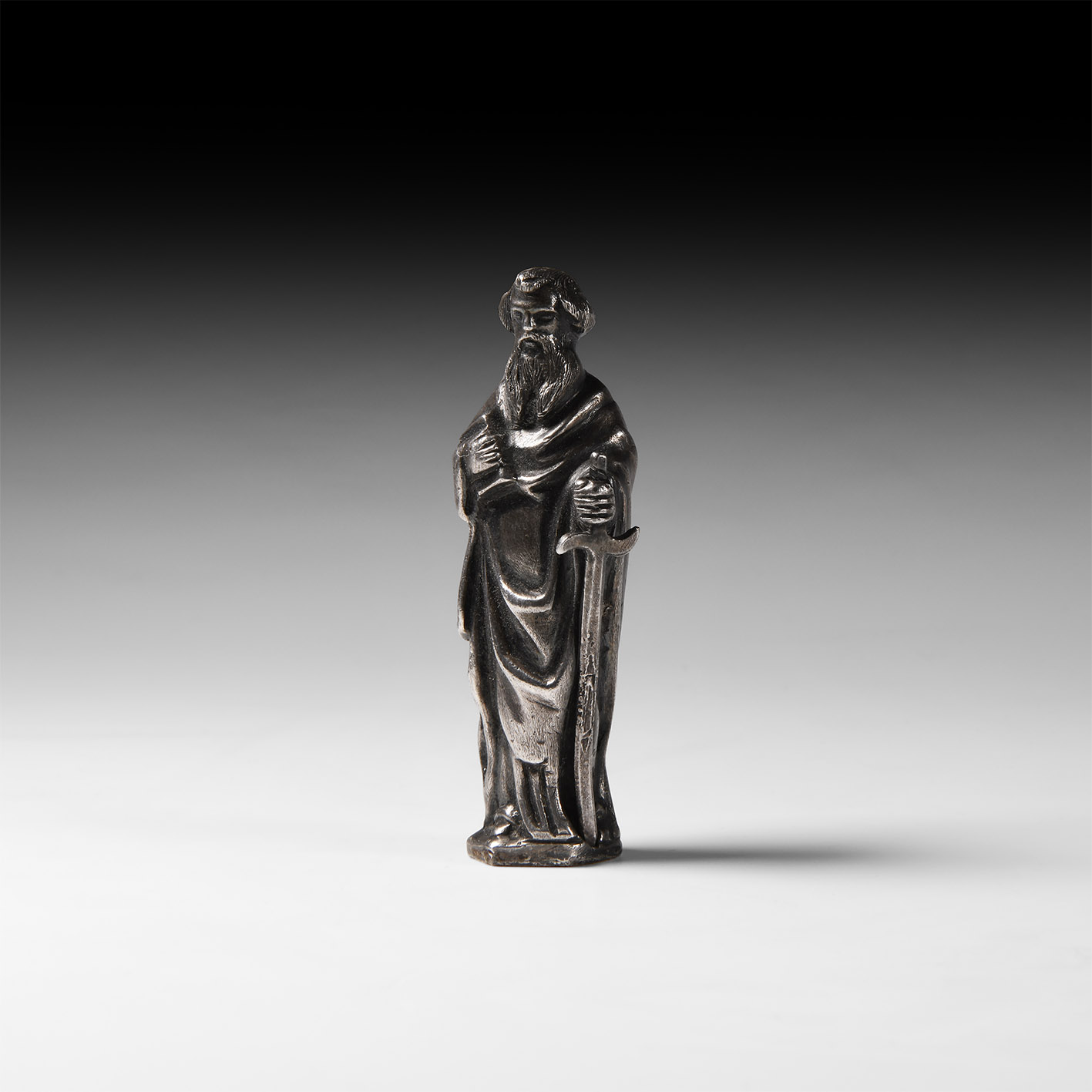 Post Medieval Silver Apostle Paul Statuette