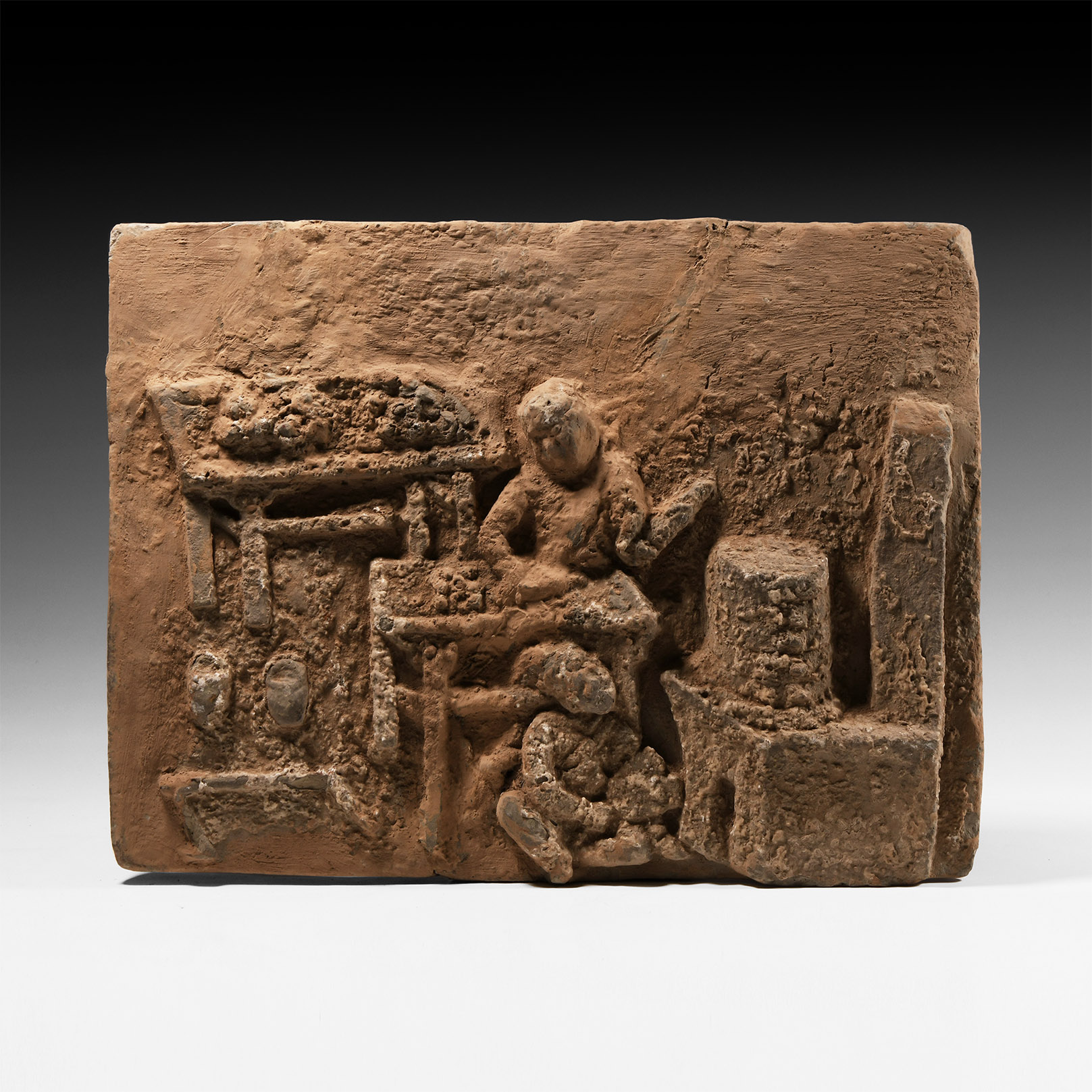 Chinese Song Figural Tile
