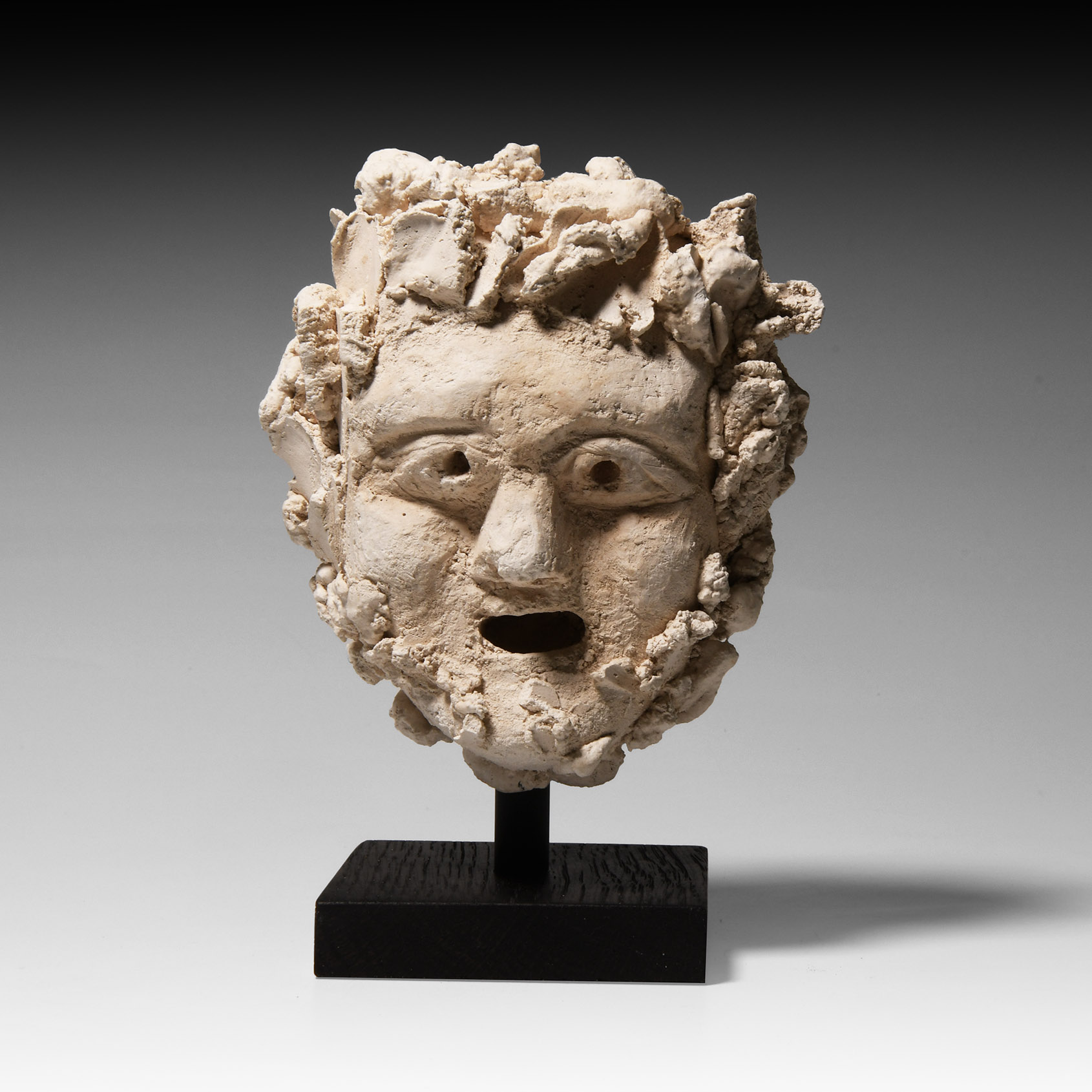 Roman Stucco Head of a Bearded Man