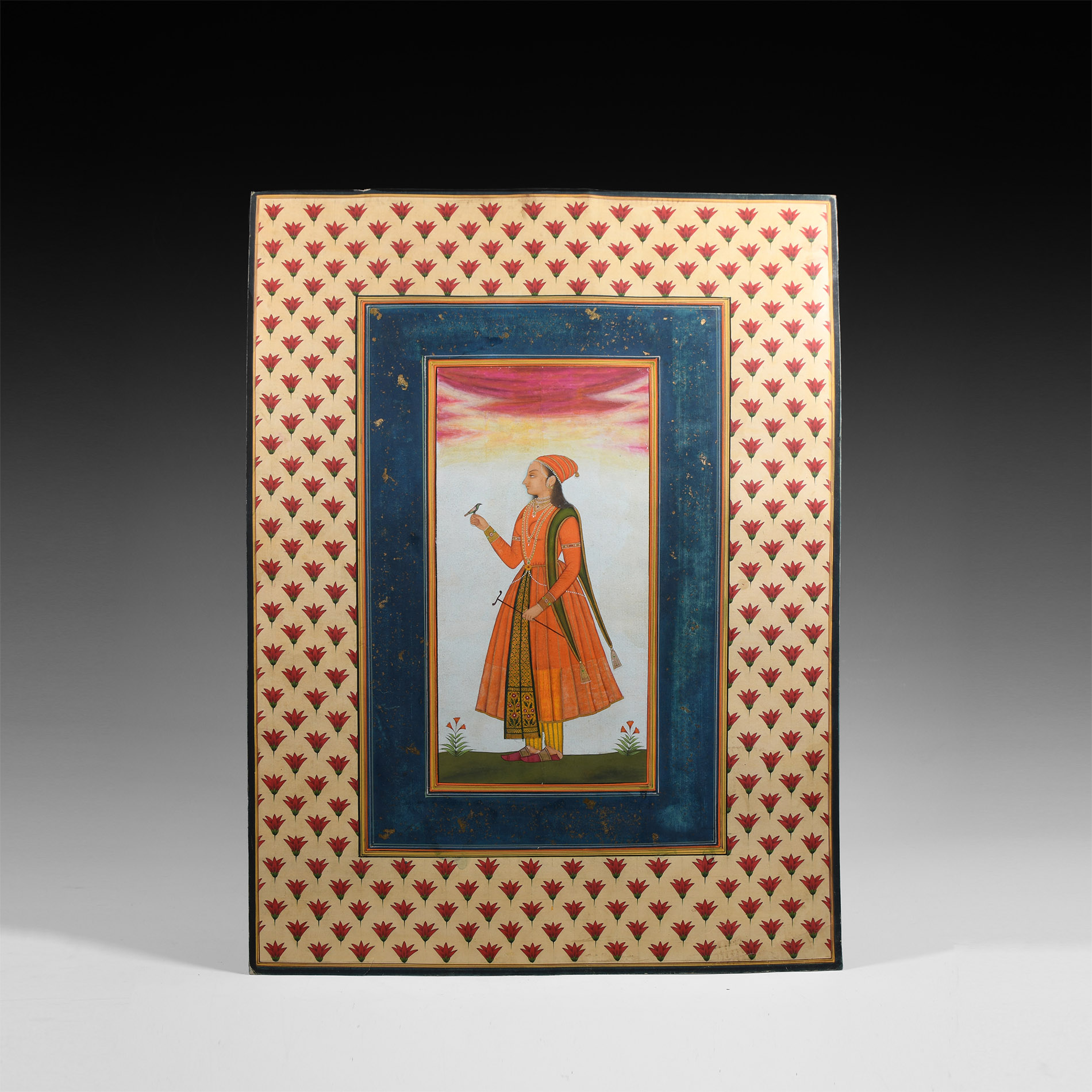 Indian Painting of a Mughal Female Courtier